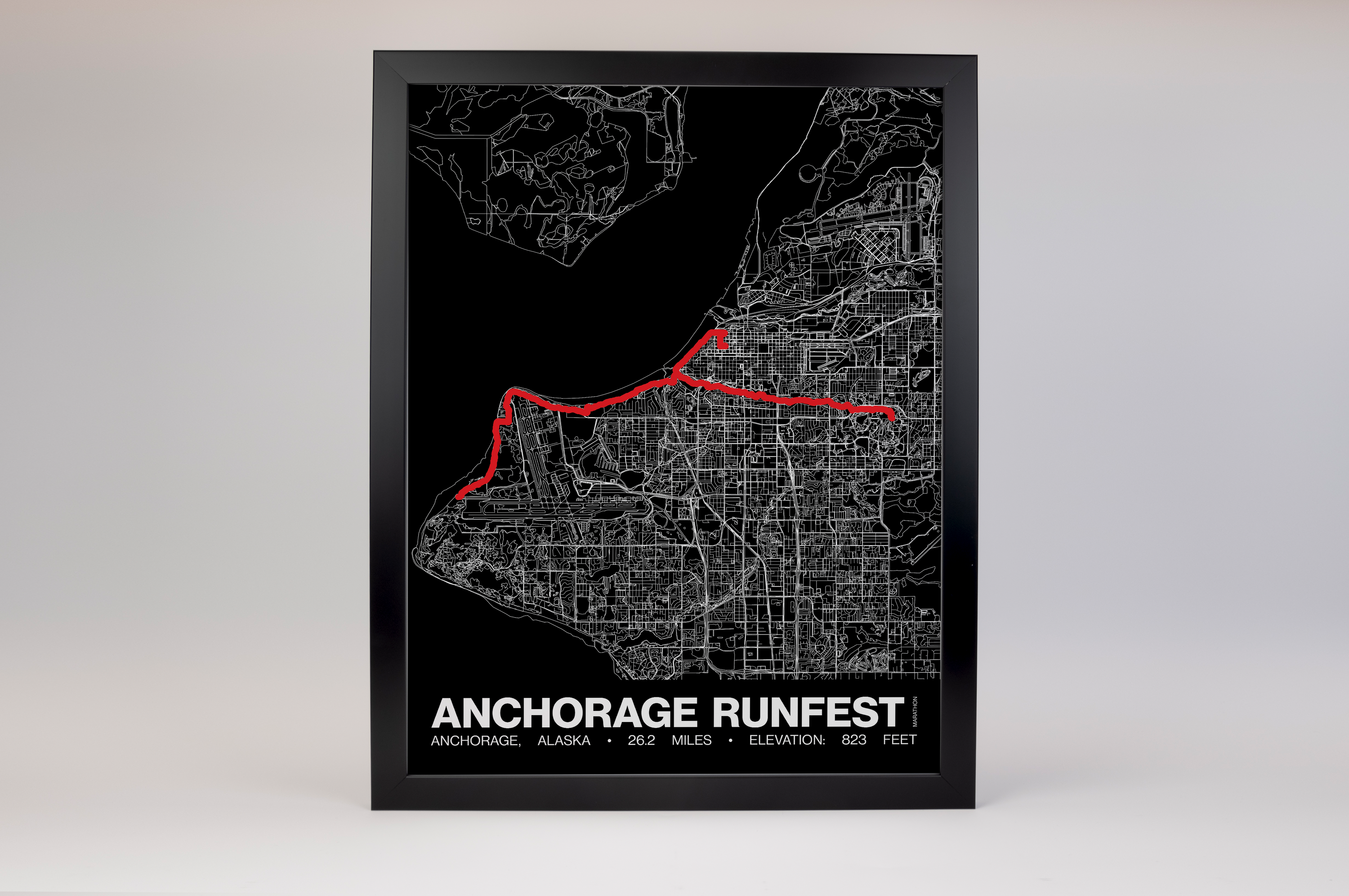 Anchorage RunFest (Humpy's Marathon) Poster - Grid Style