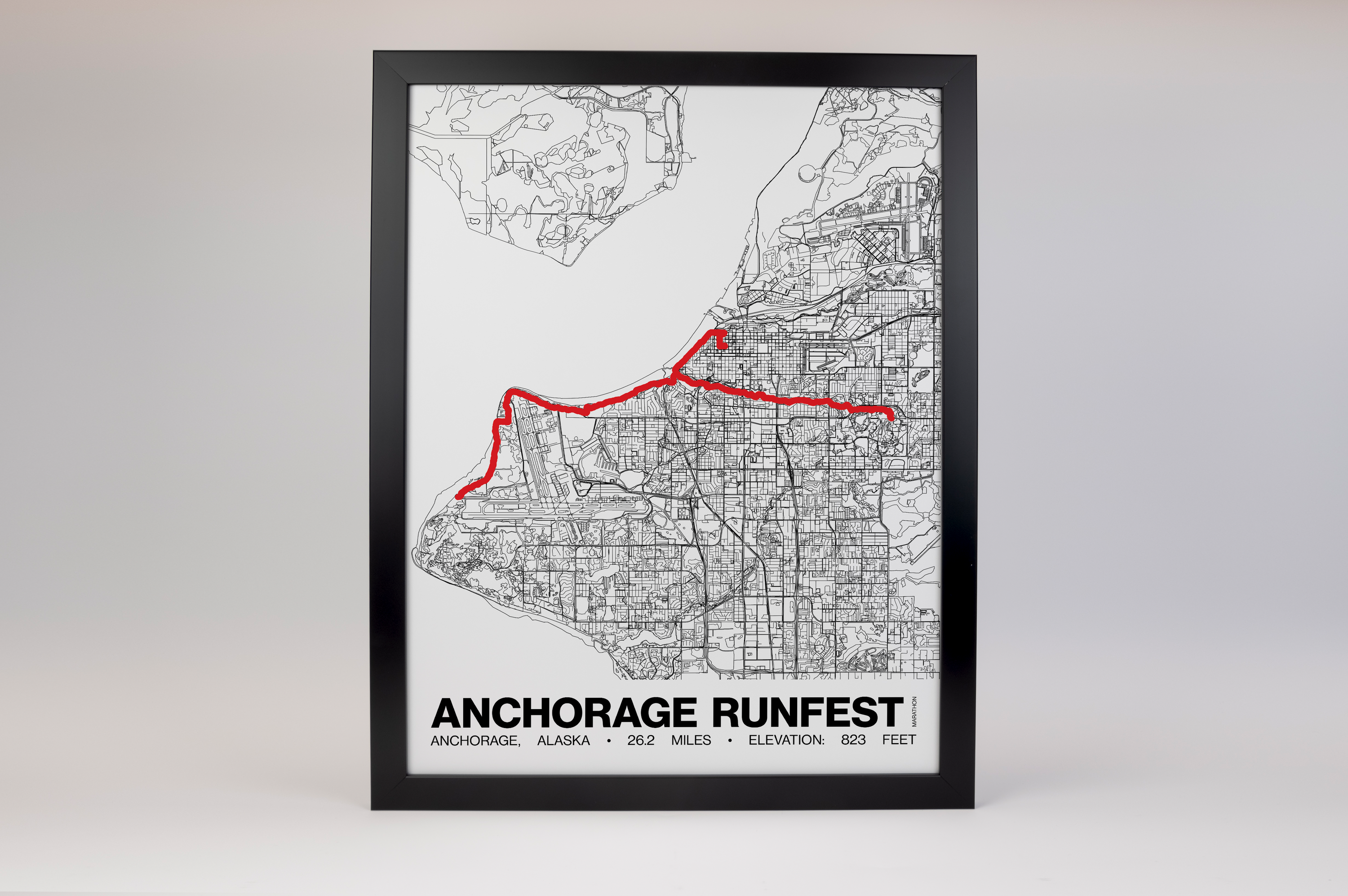 Anchorage RunFest (Humpy's Marathon) Poster - Grid Style