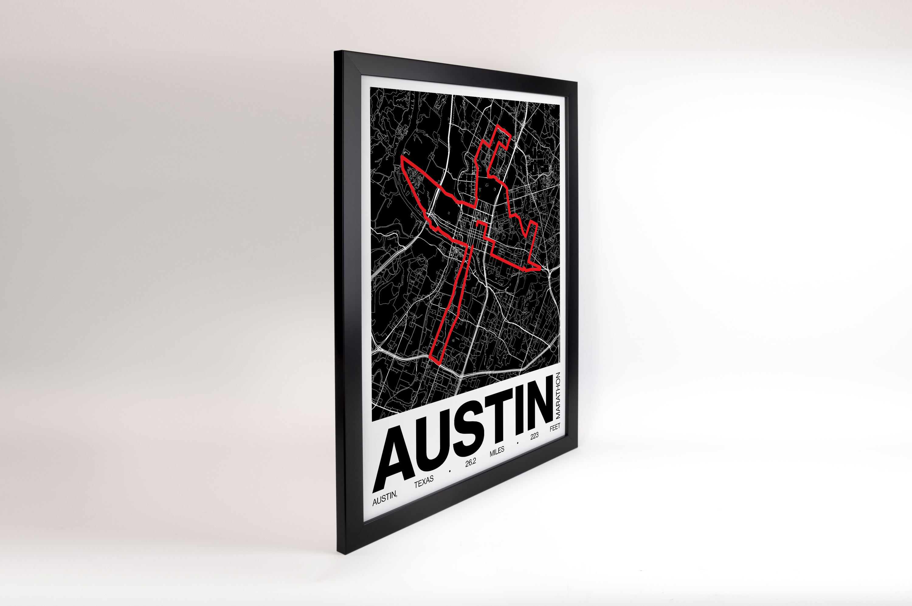 Austin Marathon Poster - Grid Style