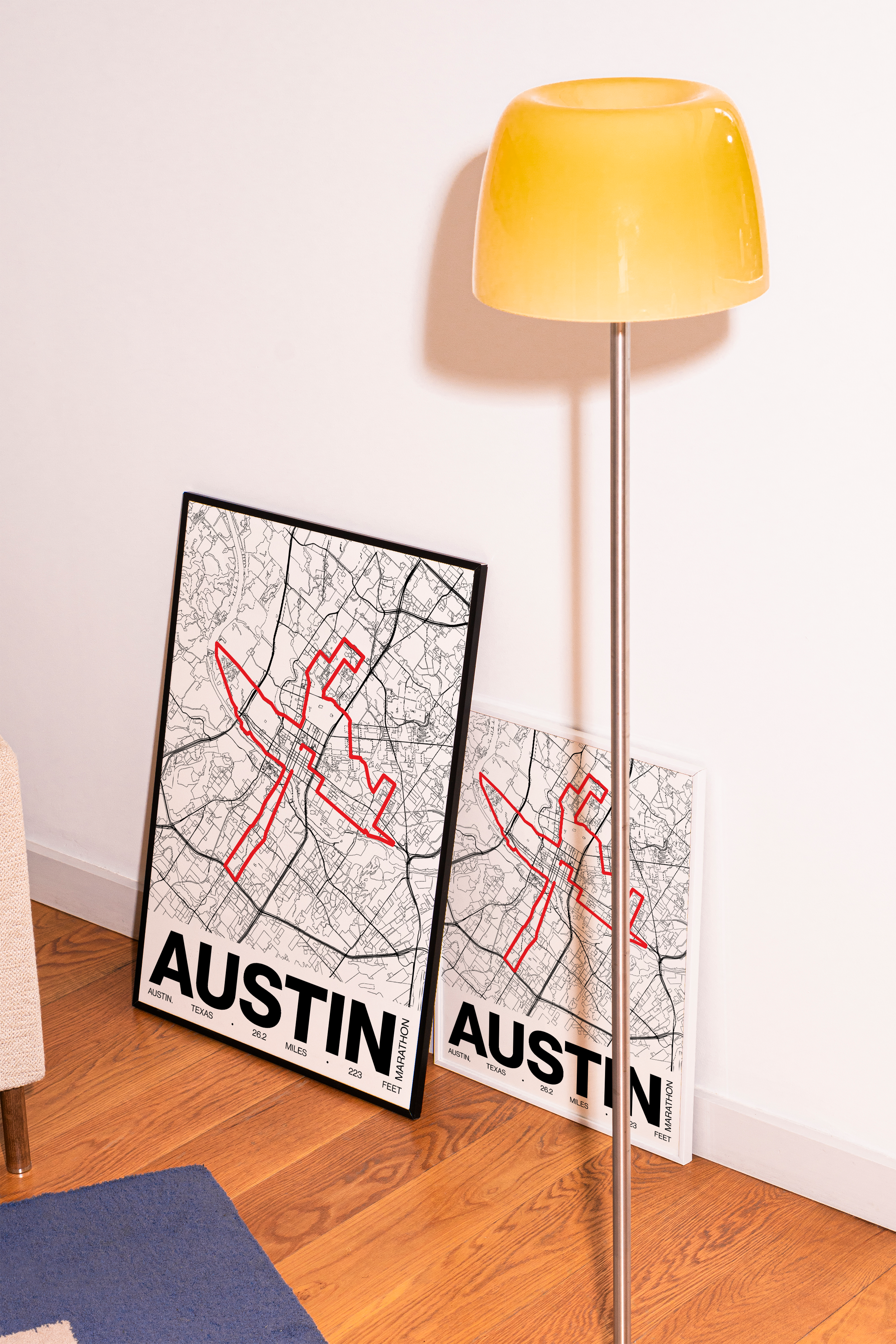Austin Marathon Poster - Grid Style