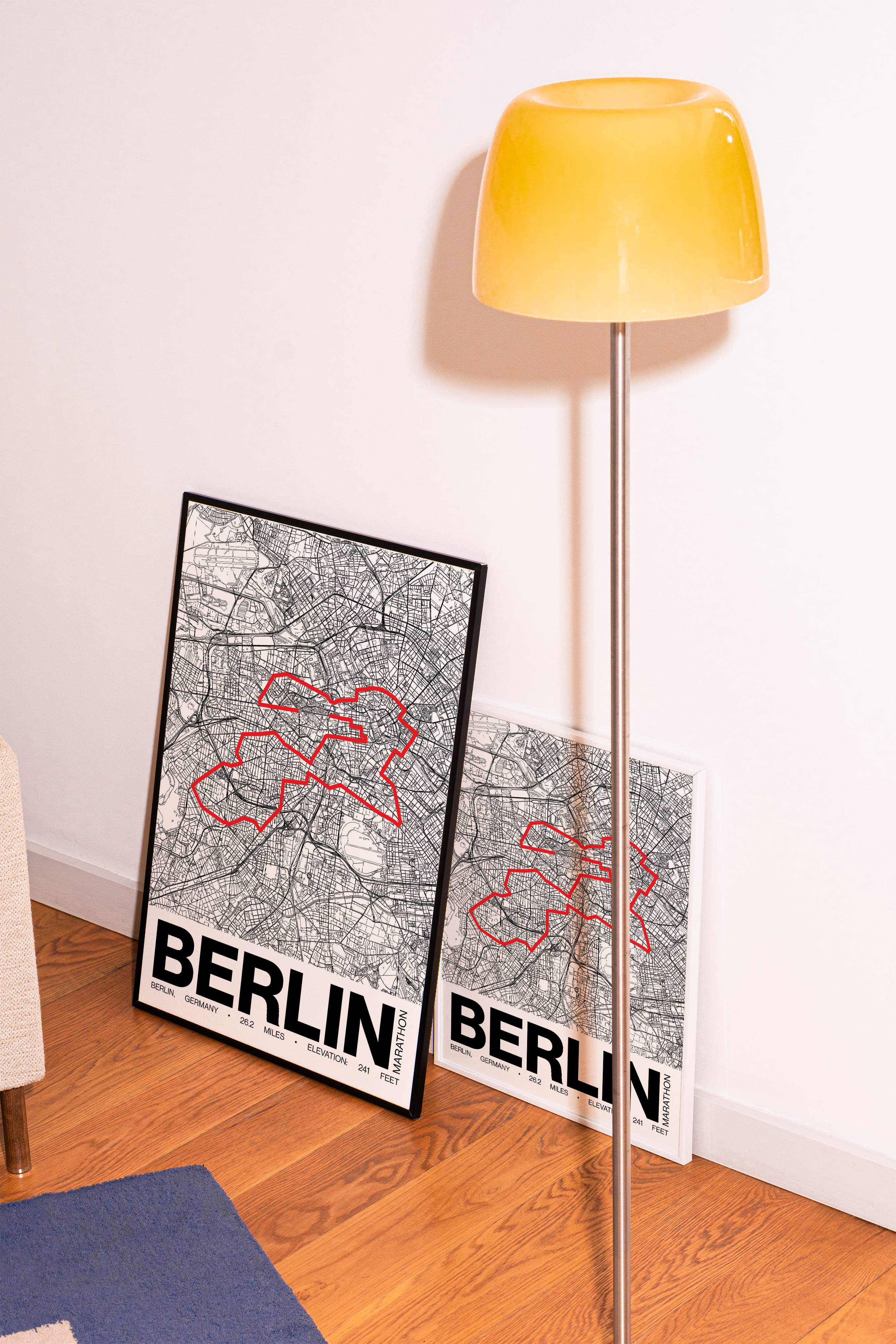 BMW Berlin Marathon Poster - Grid Style