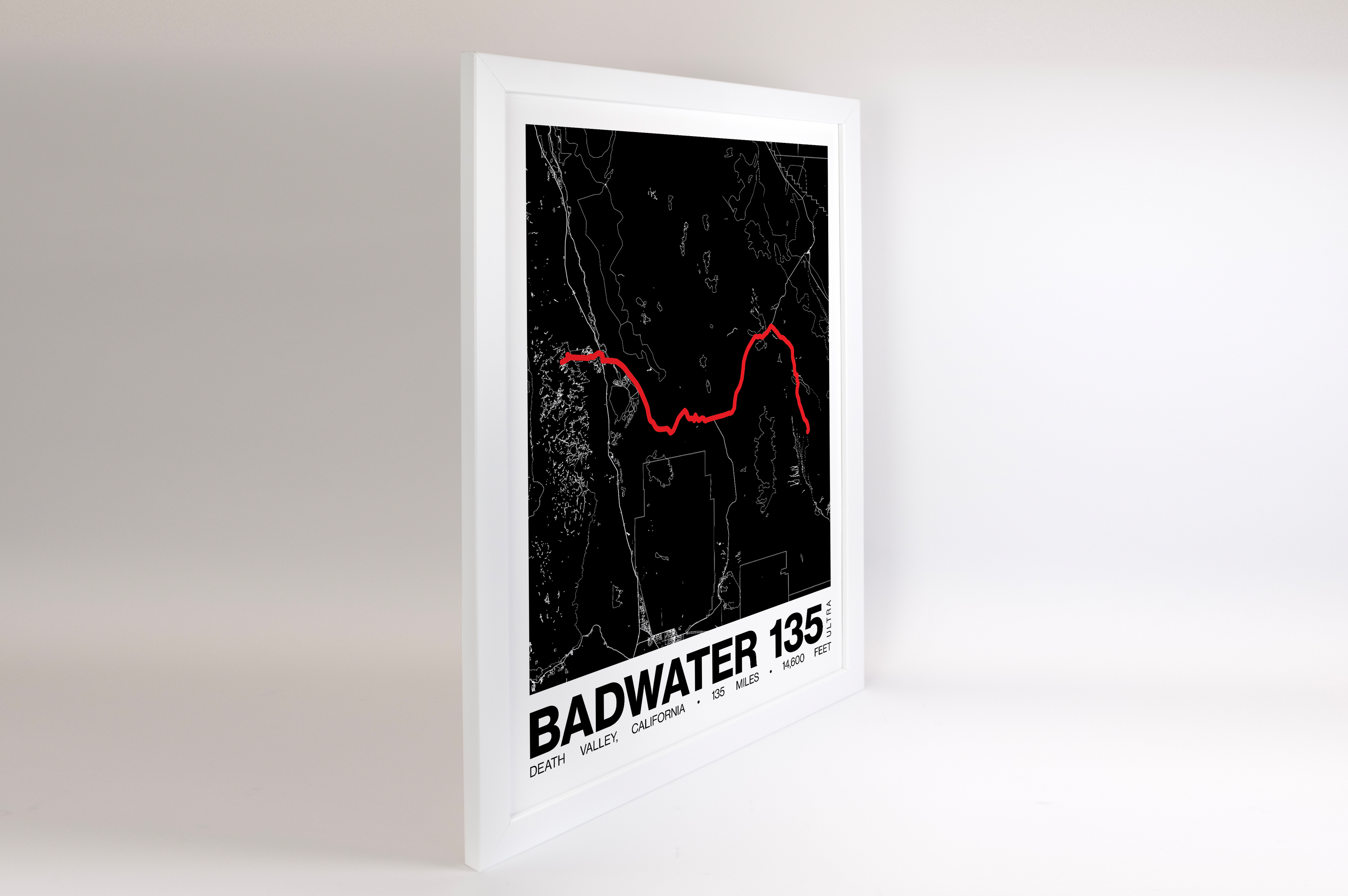 Badwater 135 Poster - Grid Style