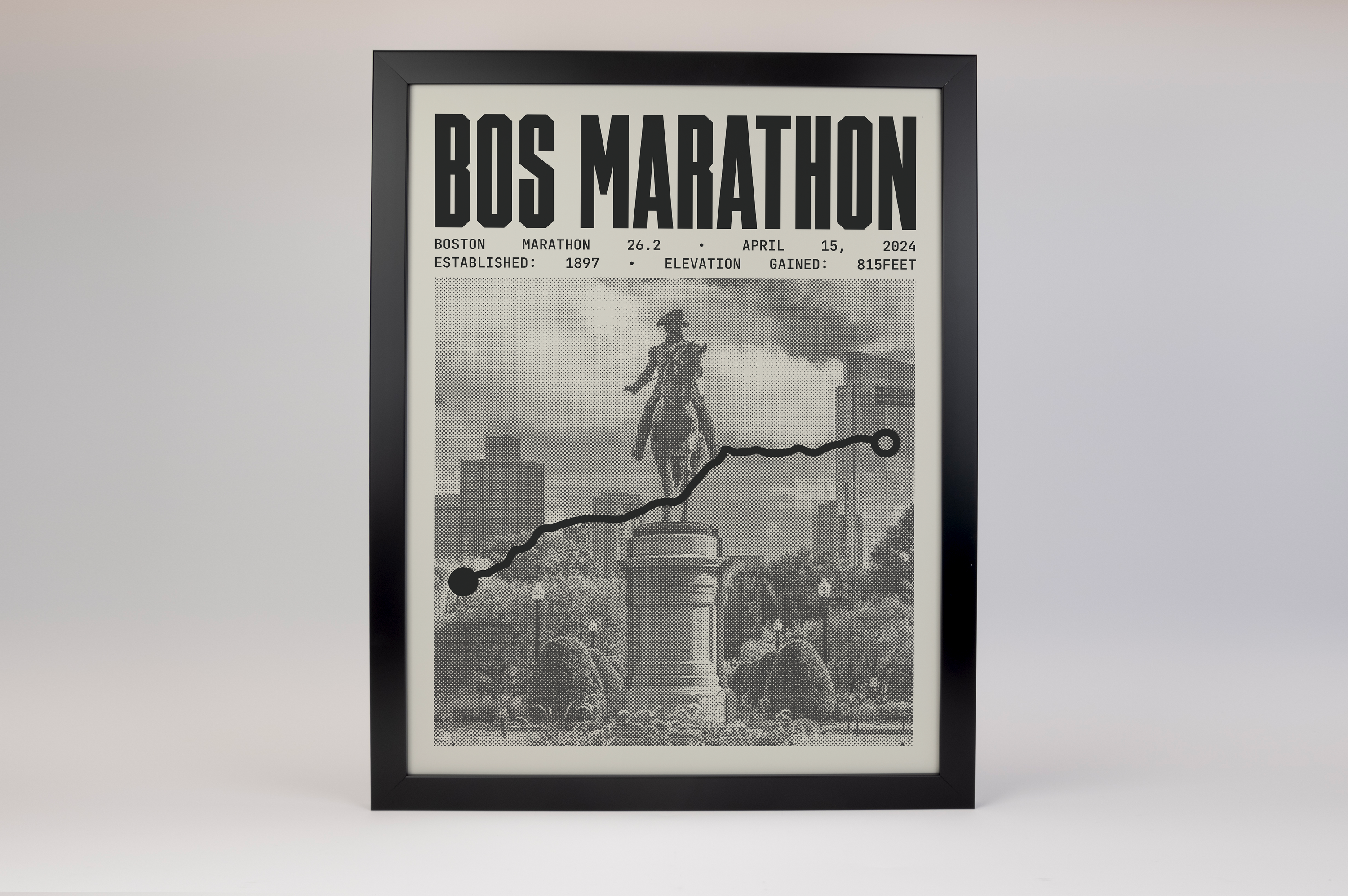 Boston Marathon Poster - ABBR Style
