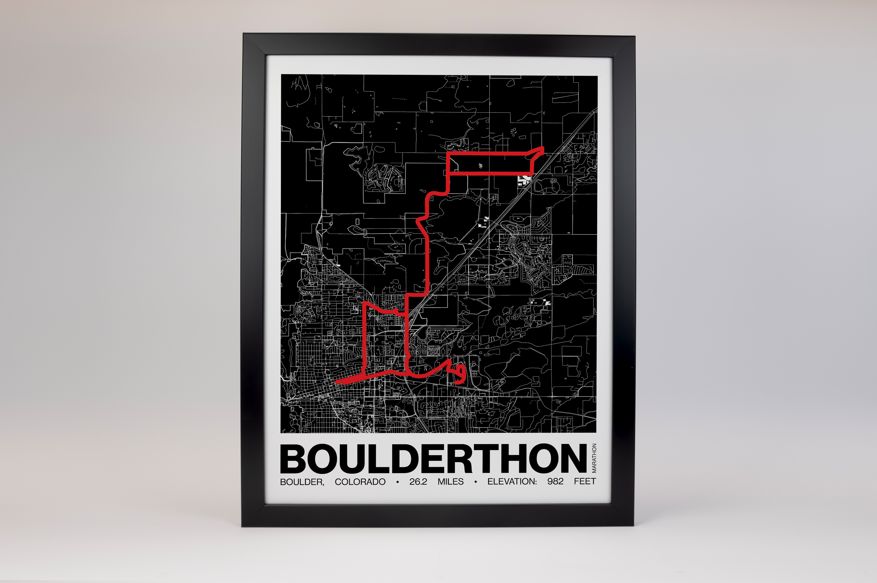 Boulderthon Marathon Poster - Grid Style