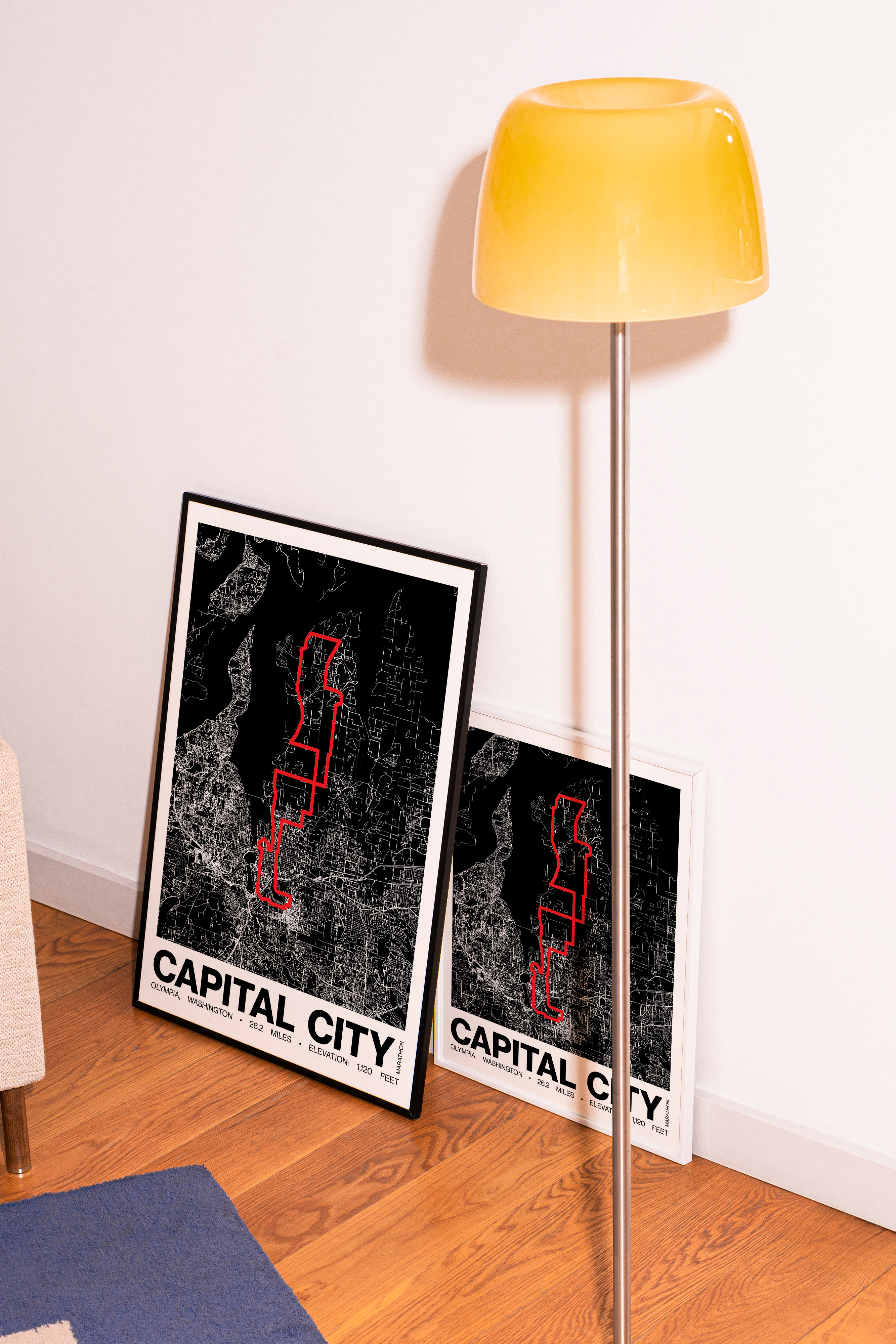Capital City Marathon Poster - Grid Style