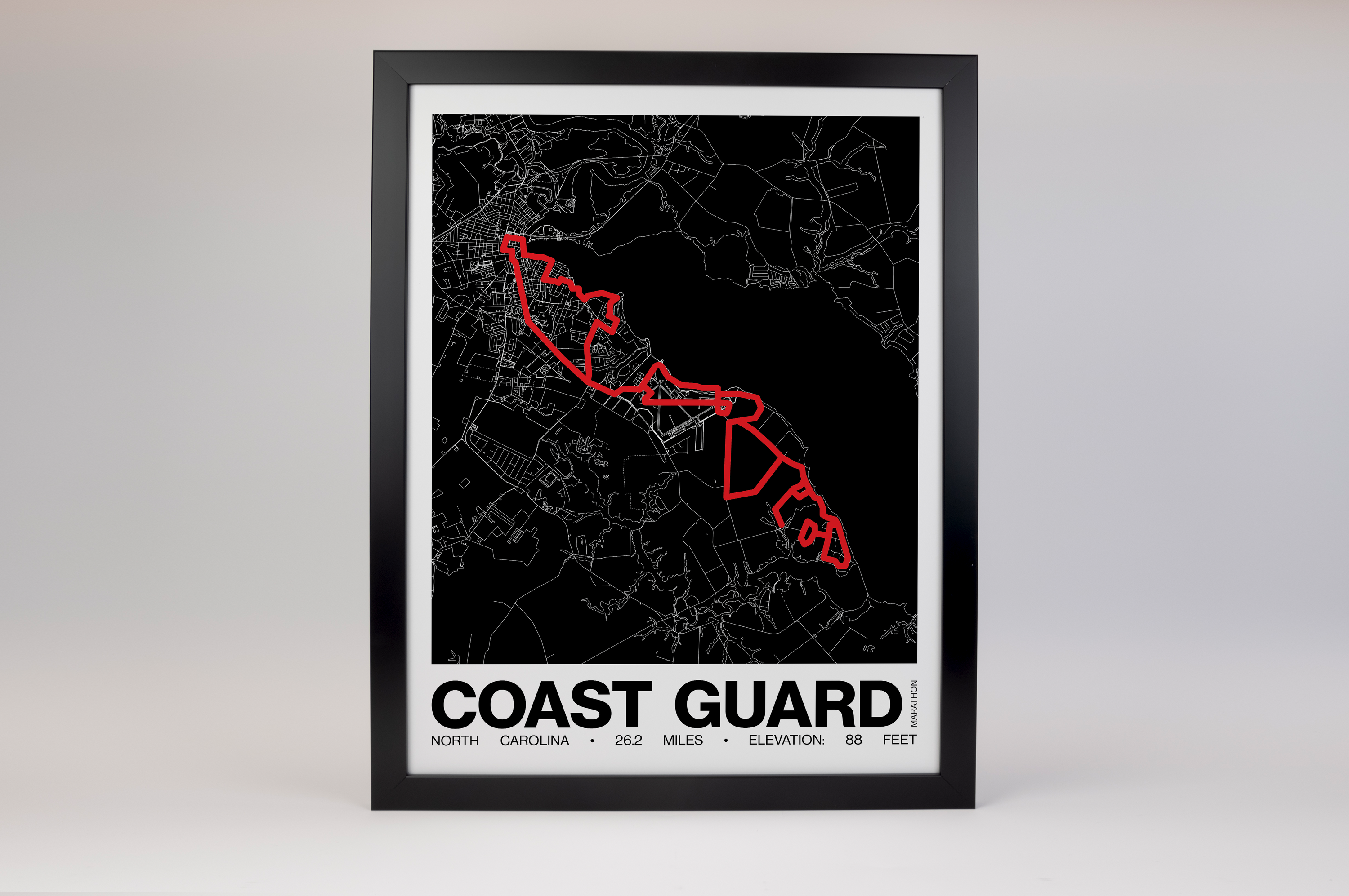 Coast Guard Marathon Poster - Grid Style