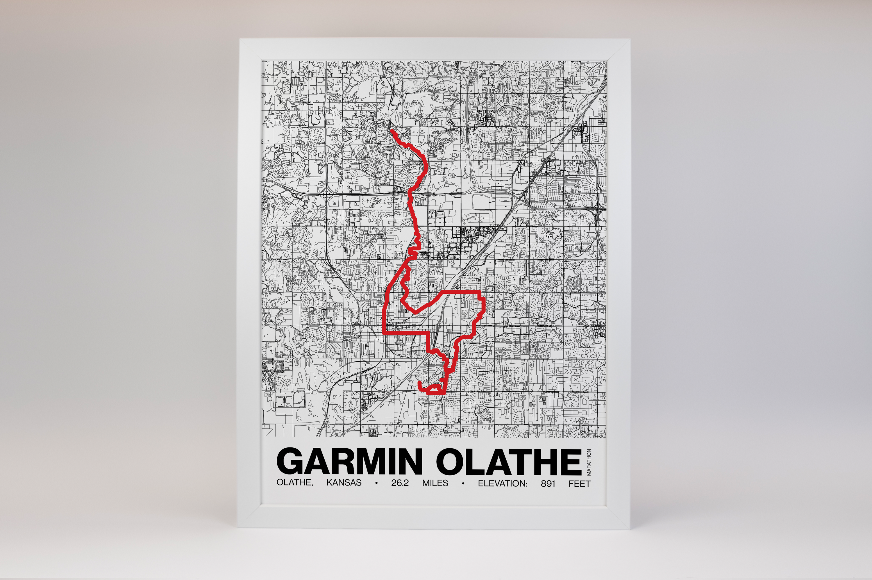 Garmin Olathe Marathon in the Land of Oz Poster - Grid Style