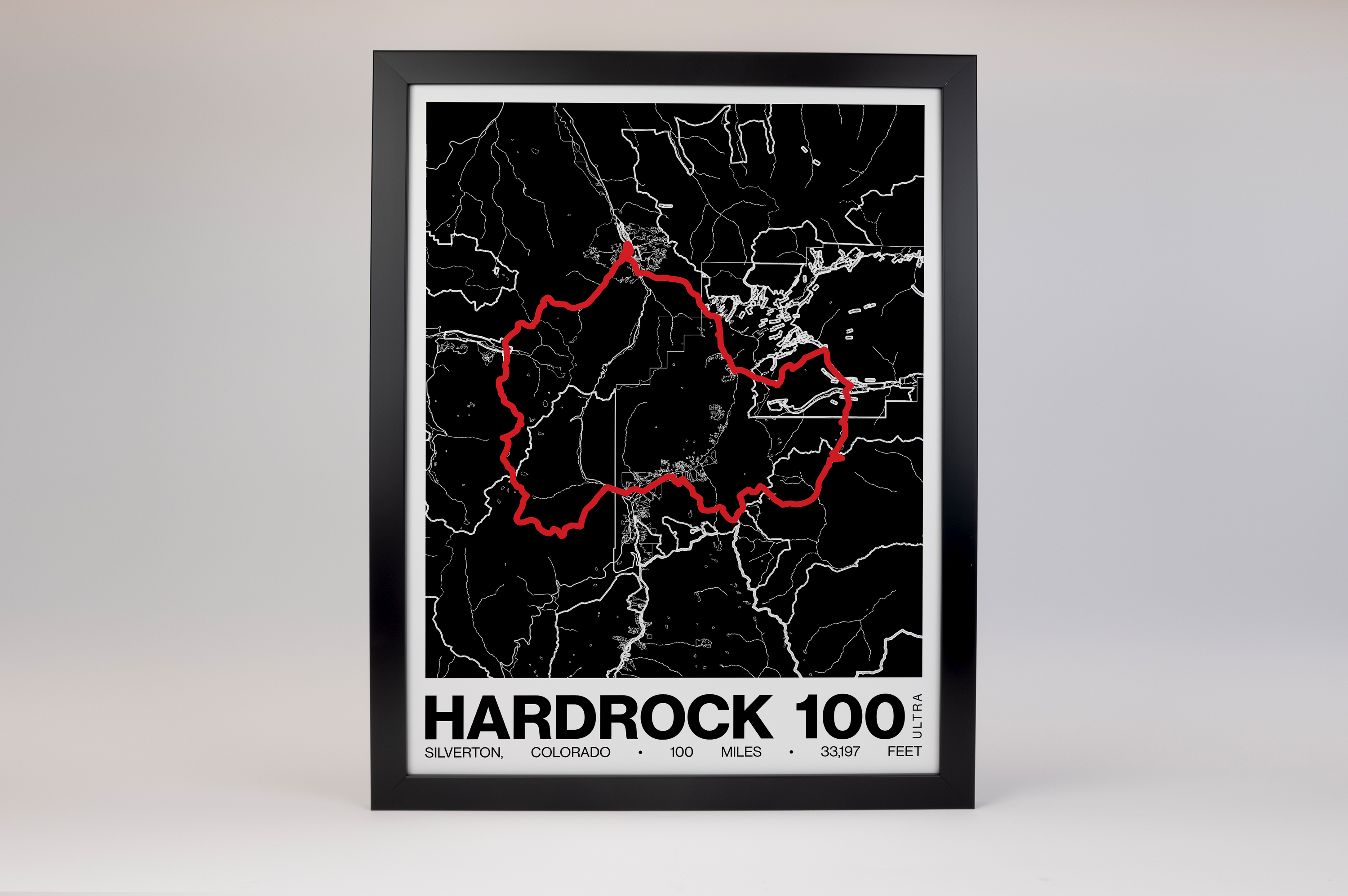 Hardrock 100 Poster - Grid Style
