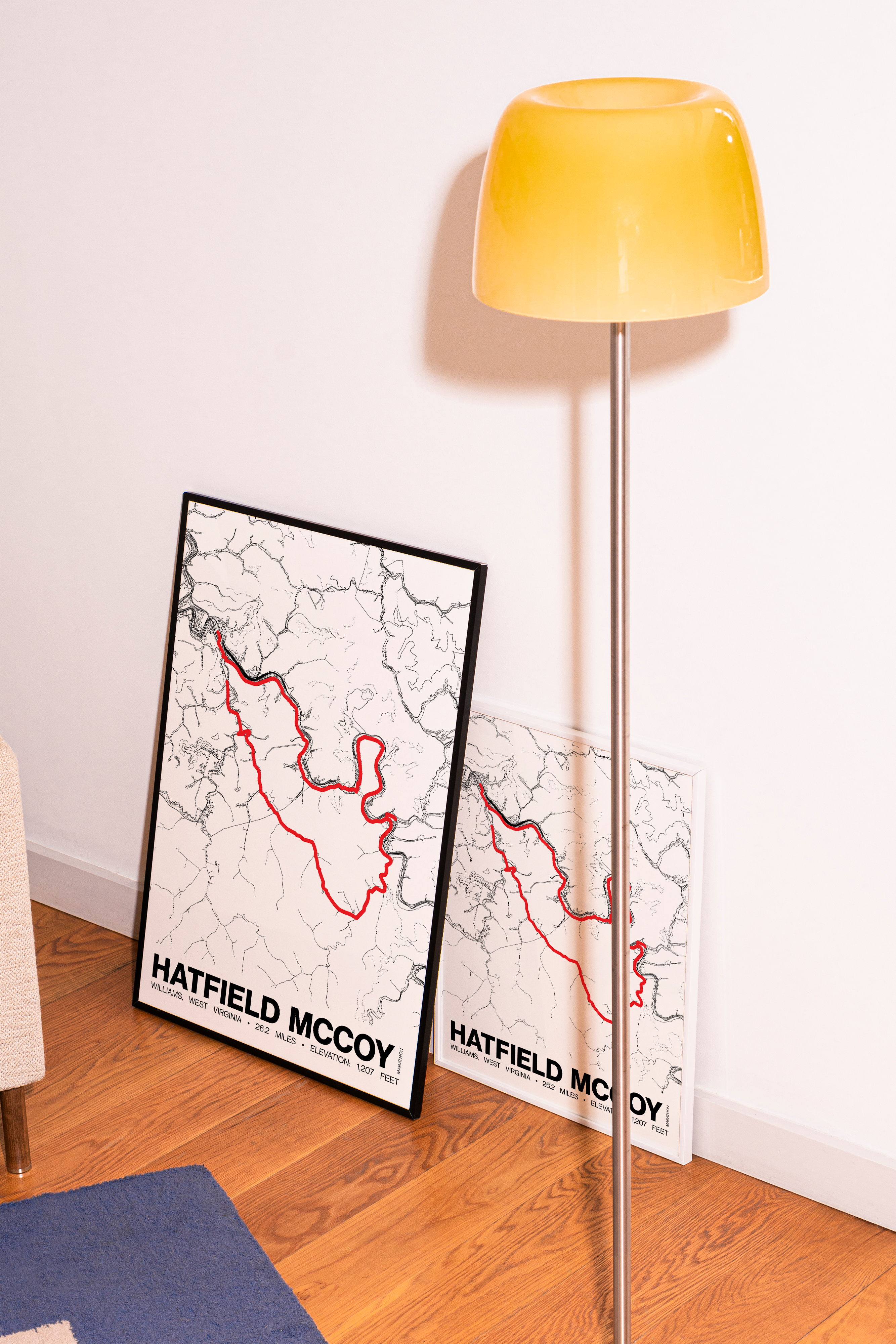 Hatfield McCoy Marathon Poster - Grid Style
