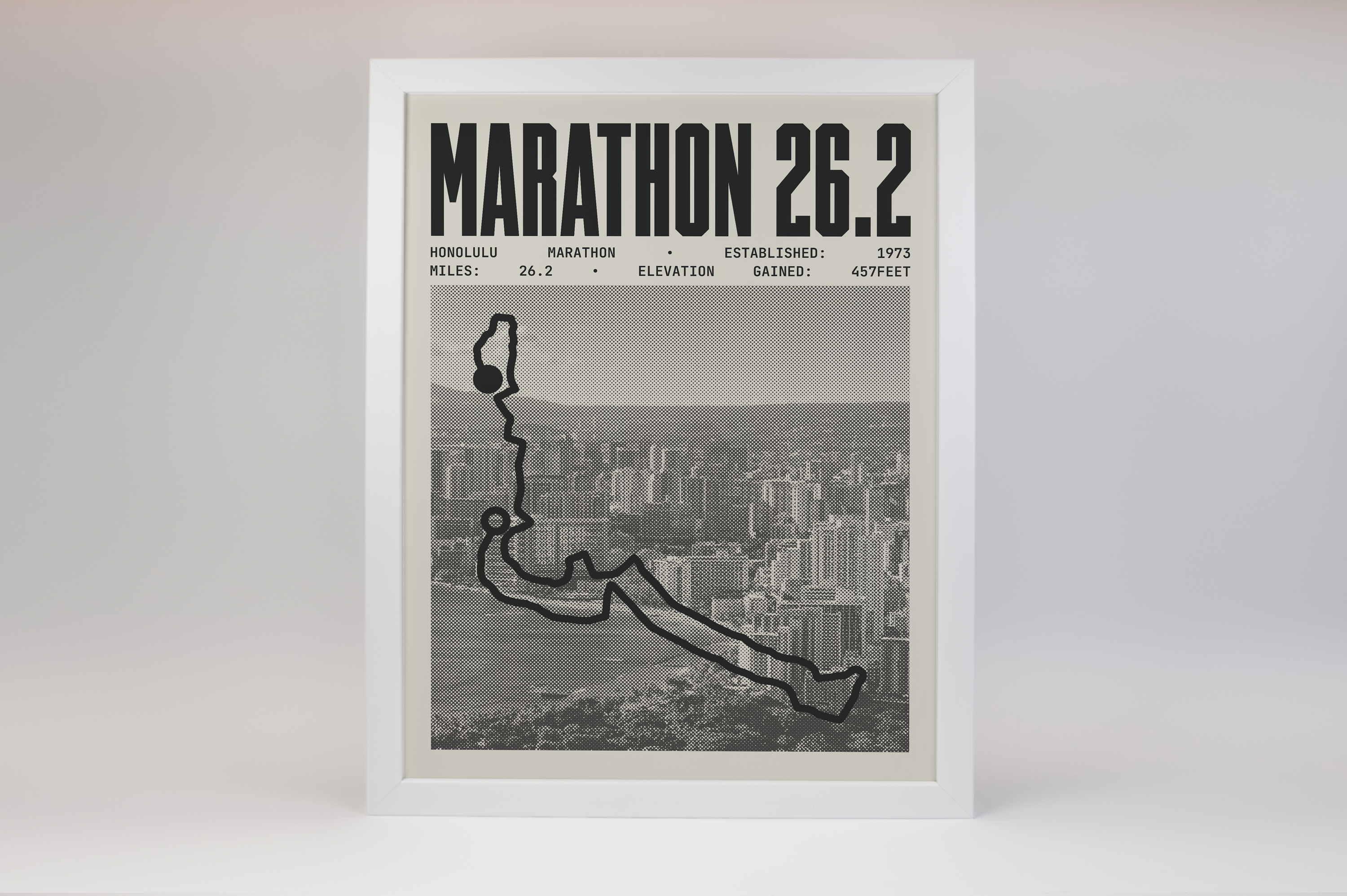 Honolulu Marathon Poster