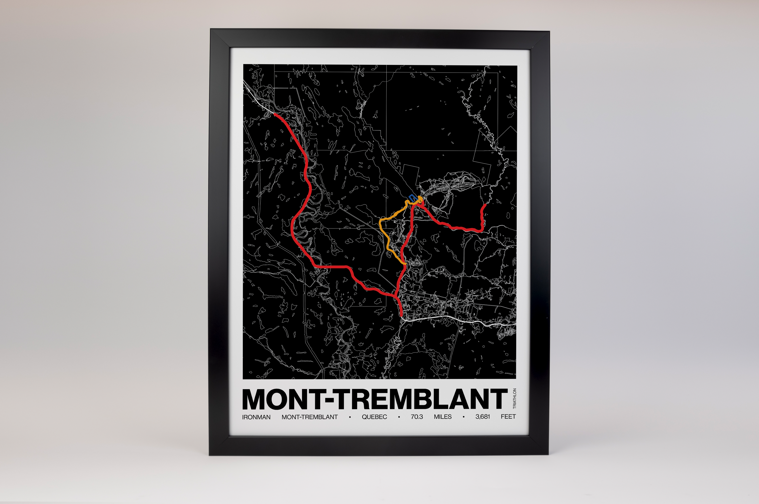 Ironman 70.3 Mont-Tremblant Poster - Grid Style