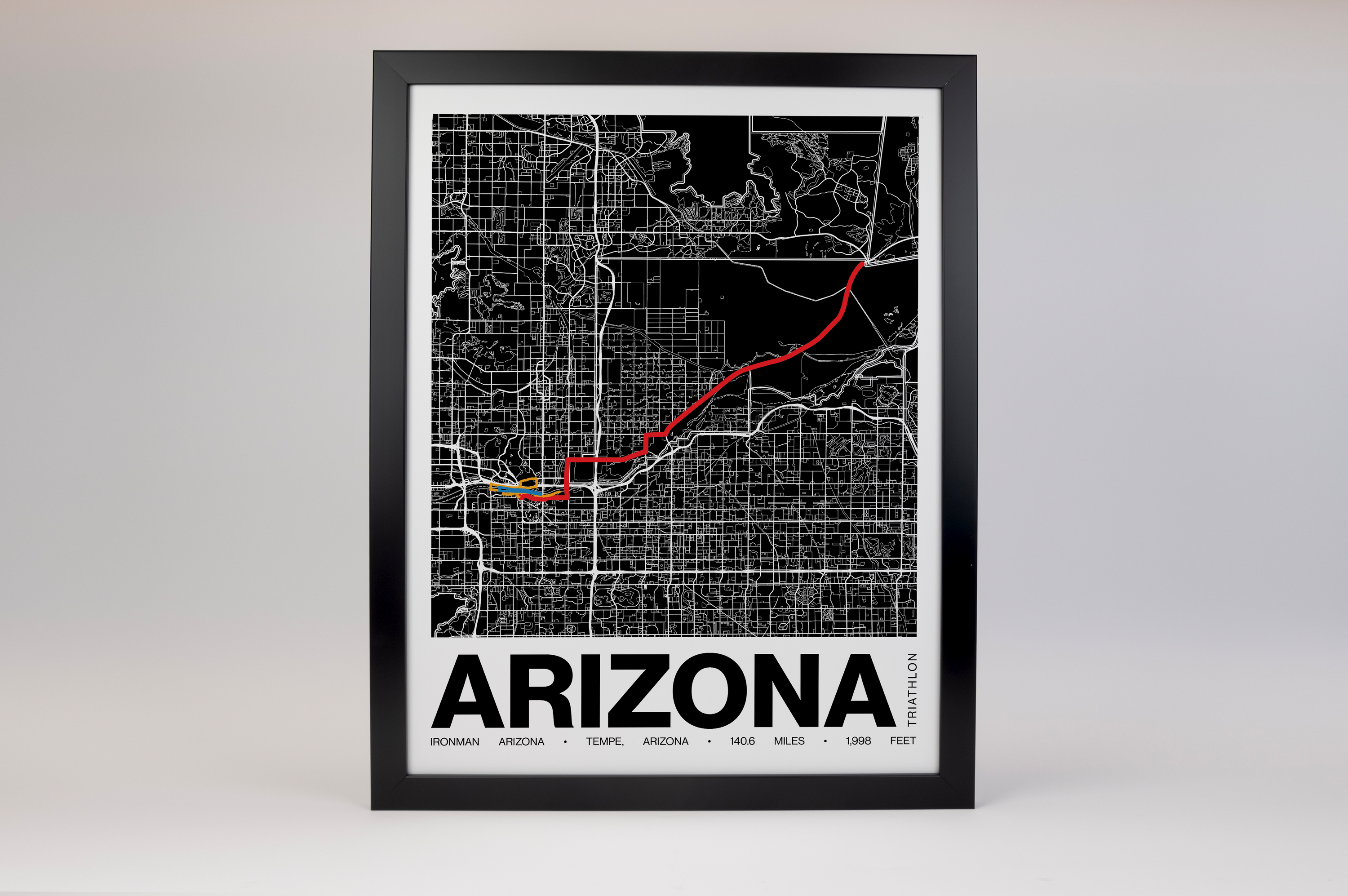 Ironman Arizona Poster - Grid Style