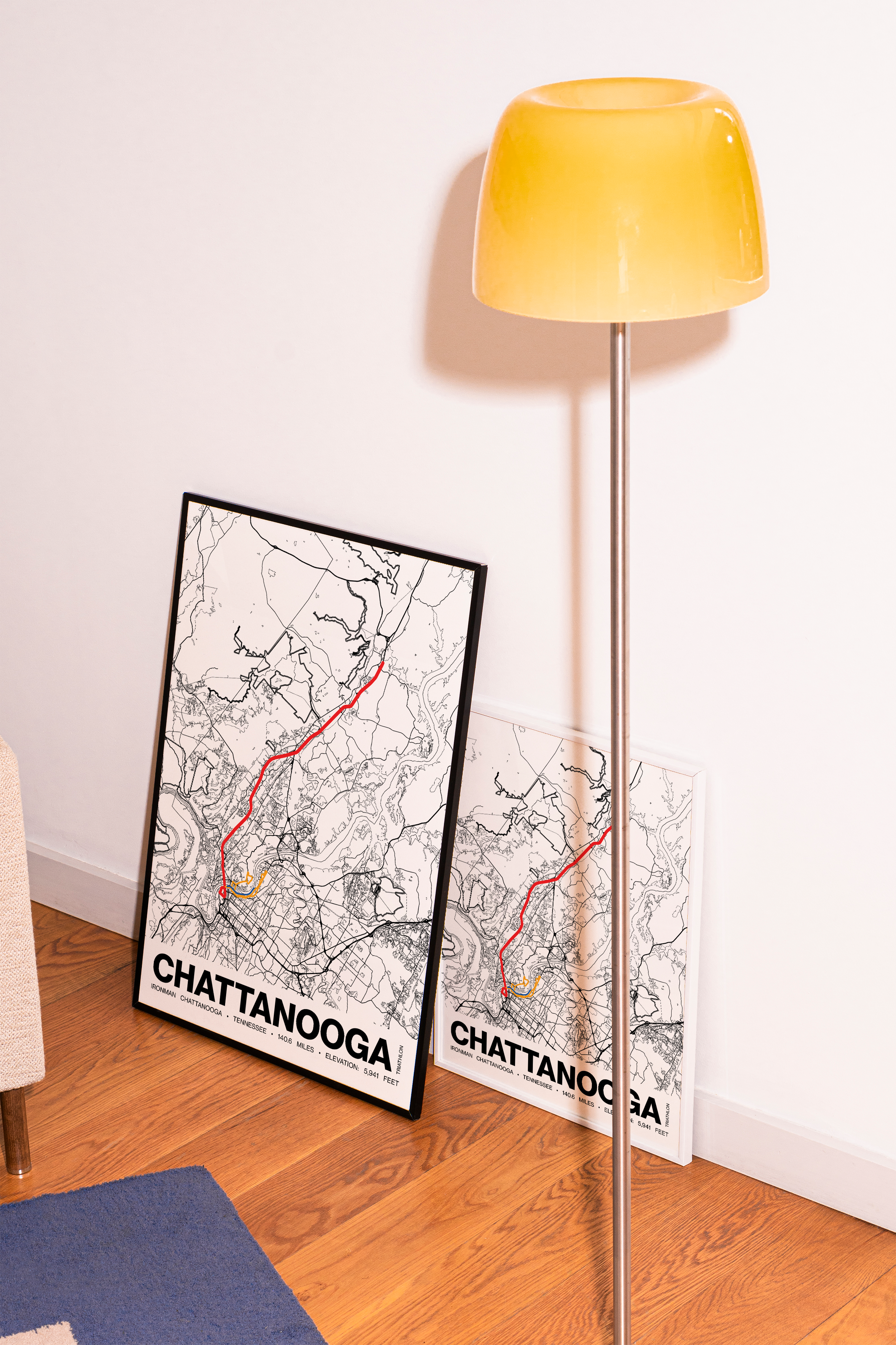 Ironman Chattanooga Race Poster - Grid Style