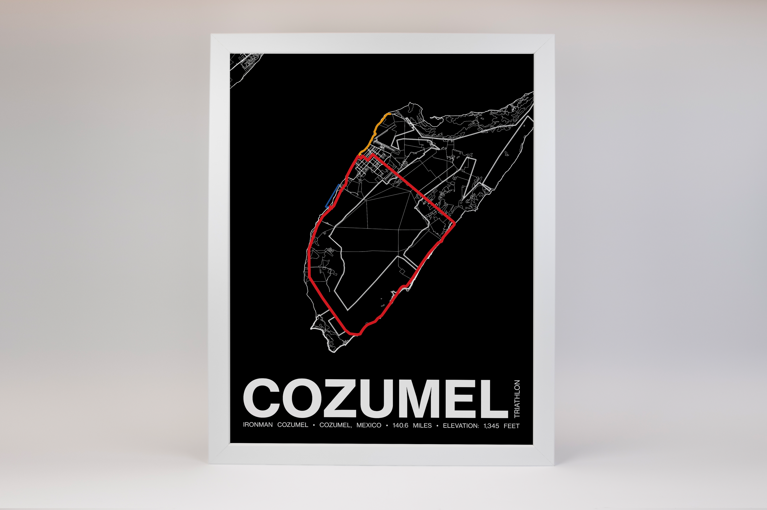 Ironman Cozumel Poster - Grid Style
