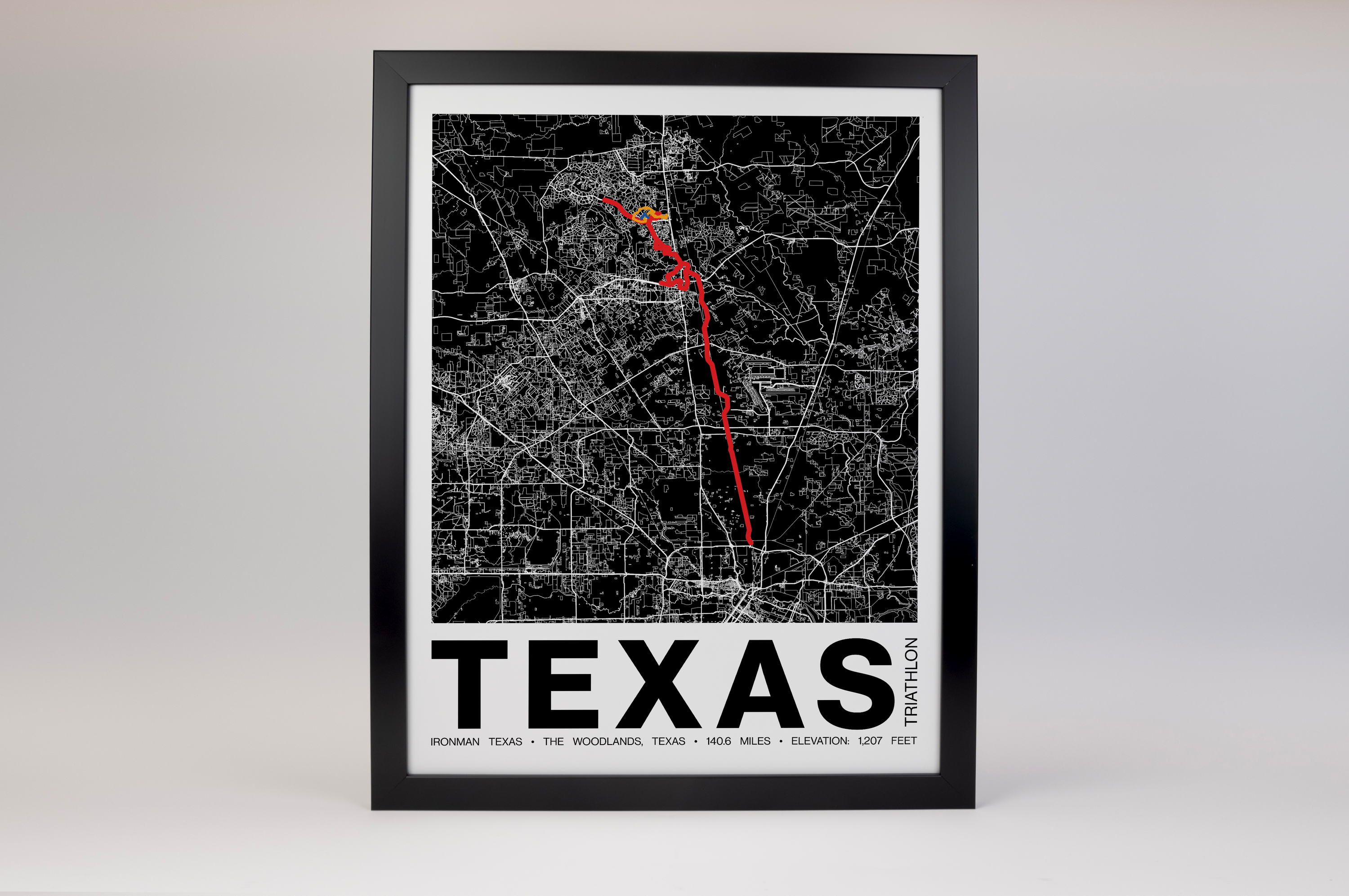 Ironman Texas Poster - Grid Style