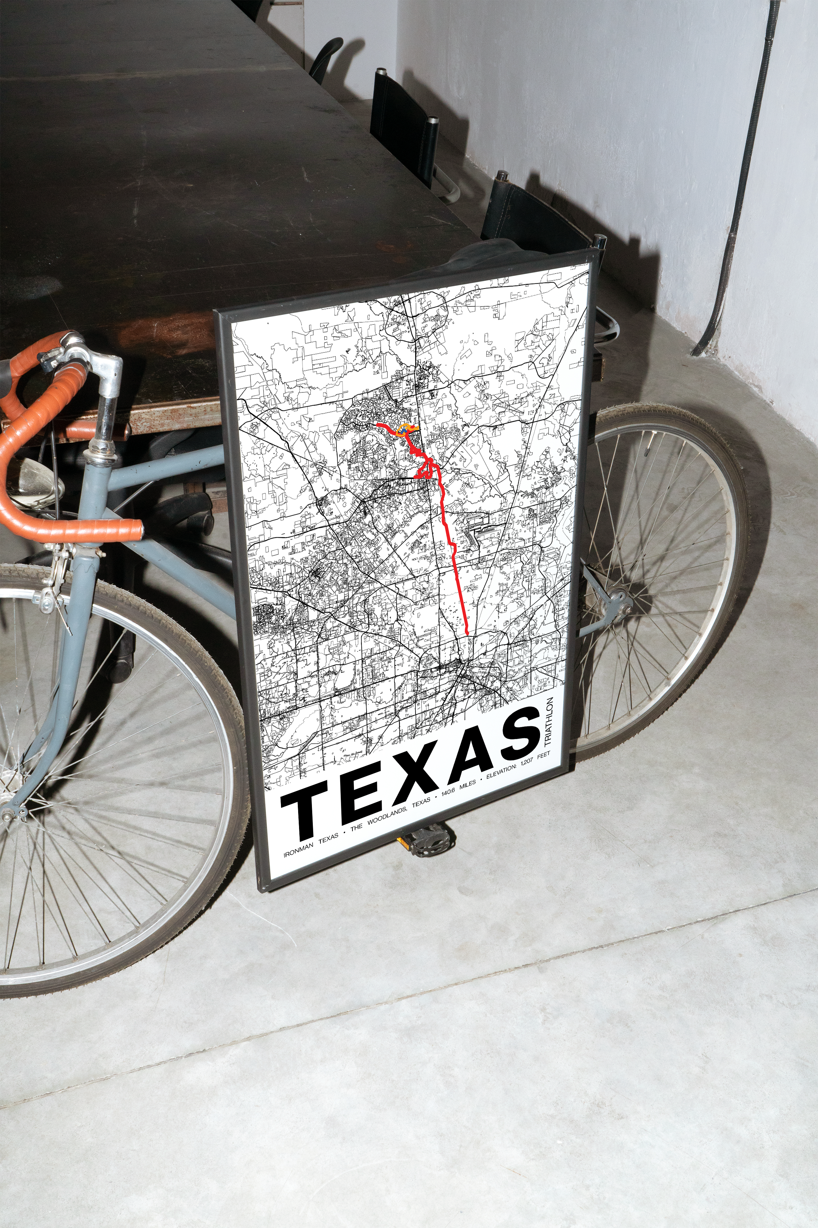 Ironman Texas Poster - Grid Style