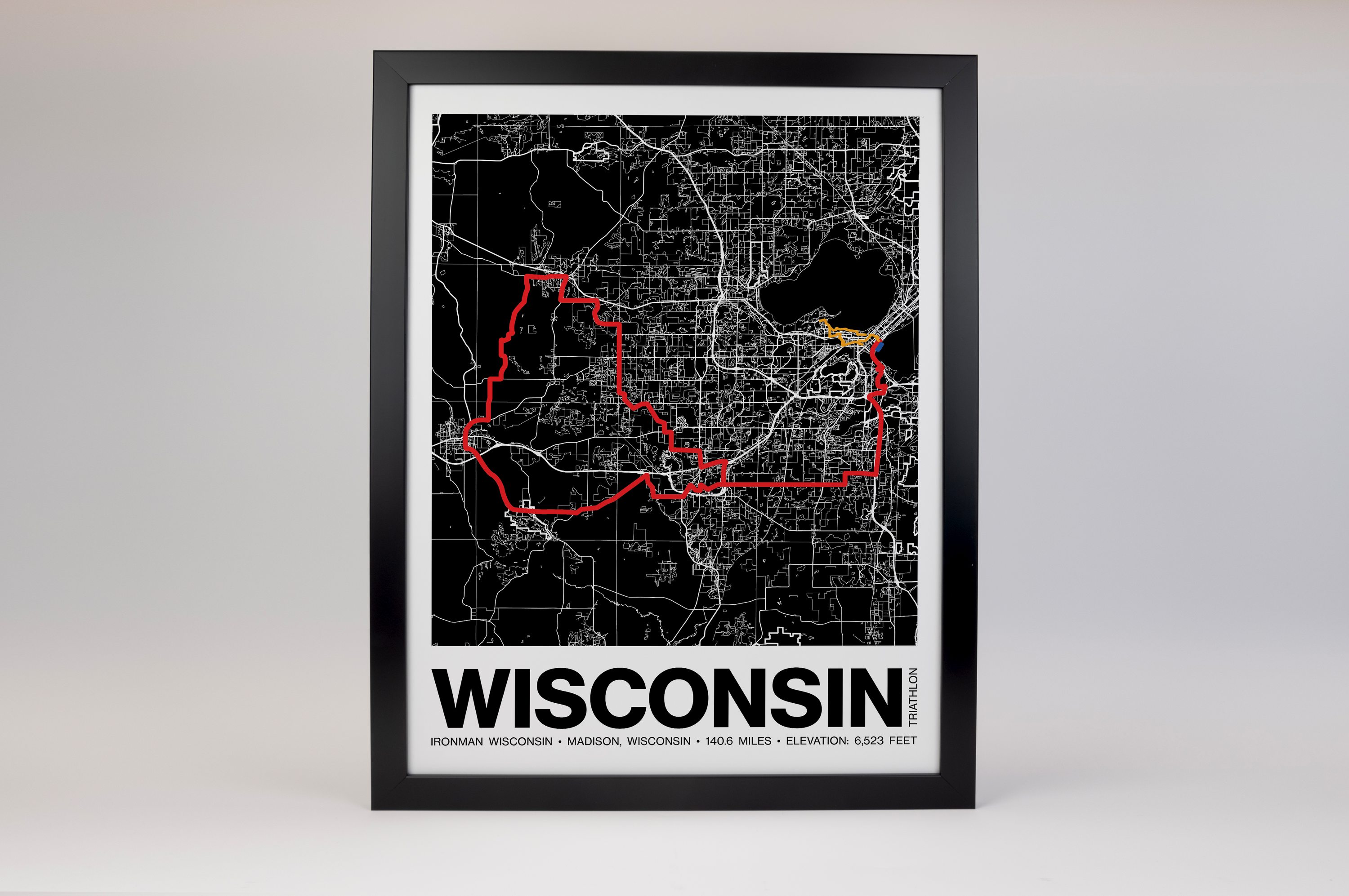 Ironman Wisconsin Poster - Grid Style
