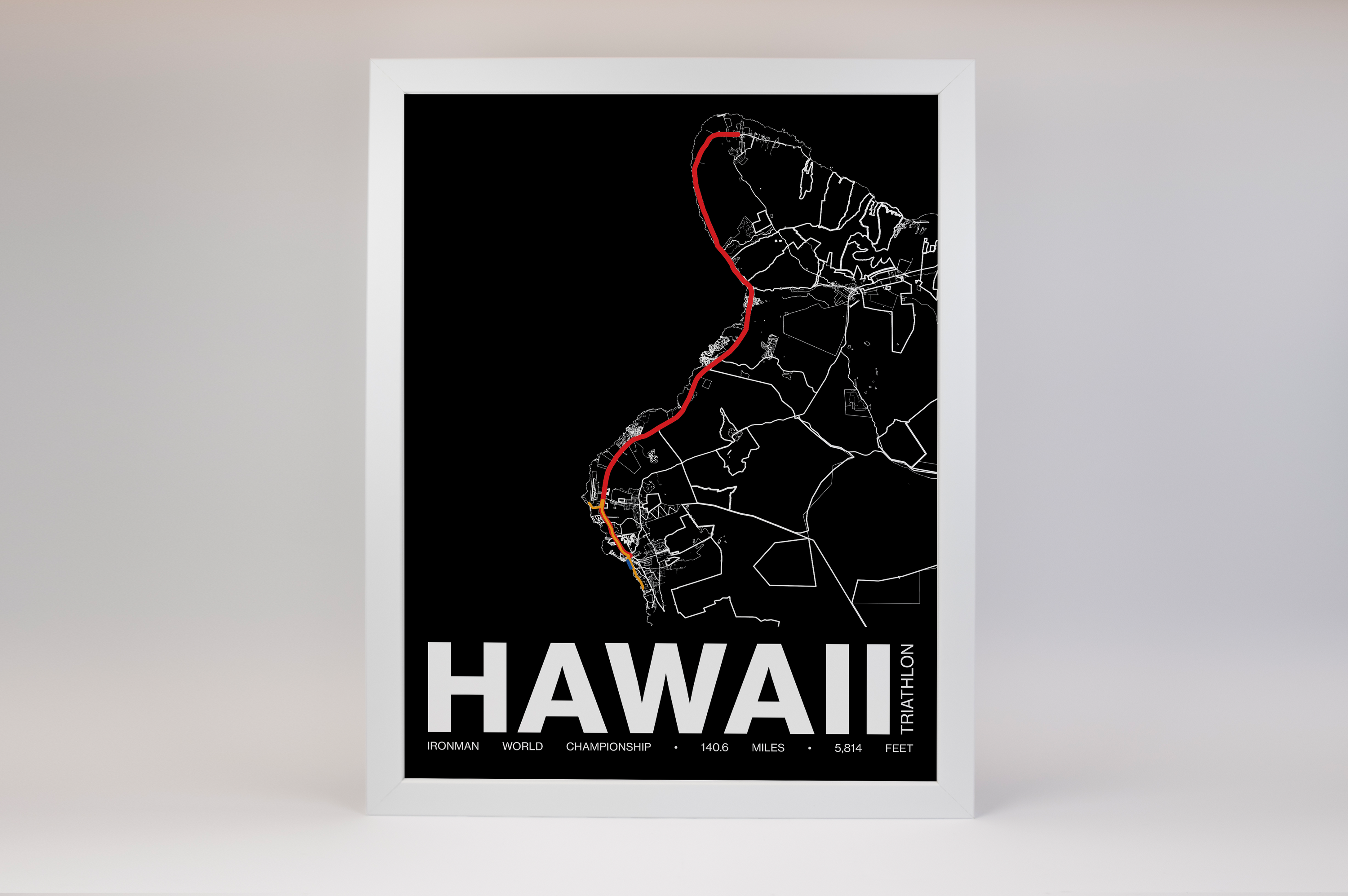 Ironman World Championship Men's Race Poster - Grid Style