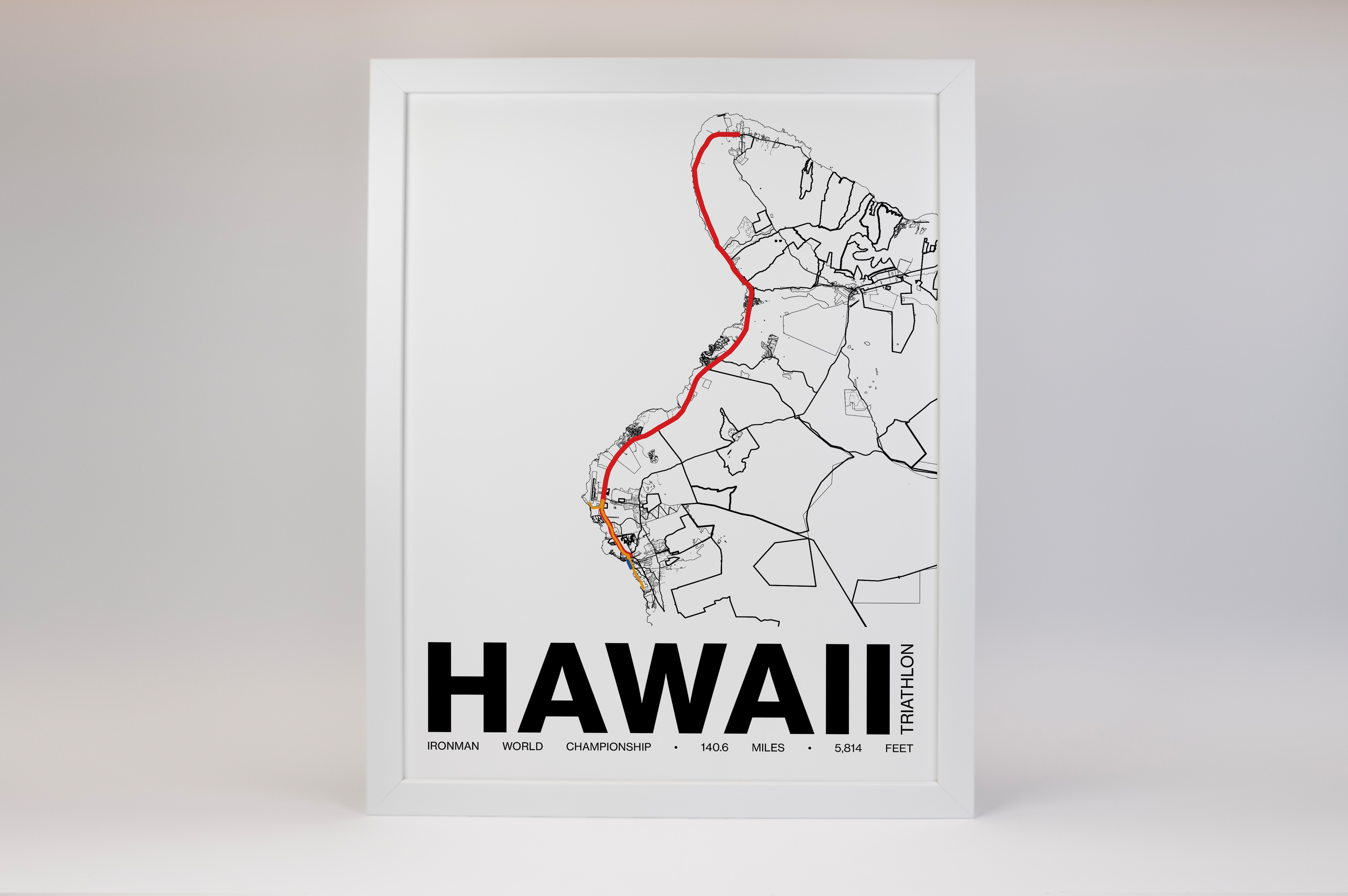 Ironman World Championship Men's Race Poster - Grid Style