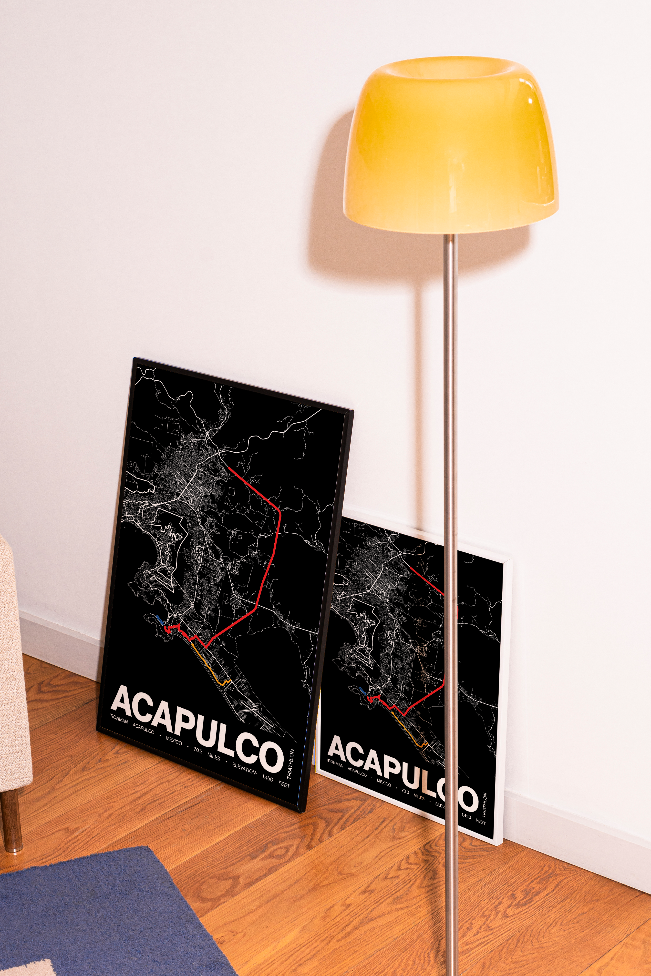 Ironman 70.3 Acapulco Poster - Grid Style