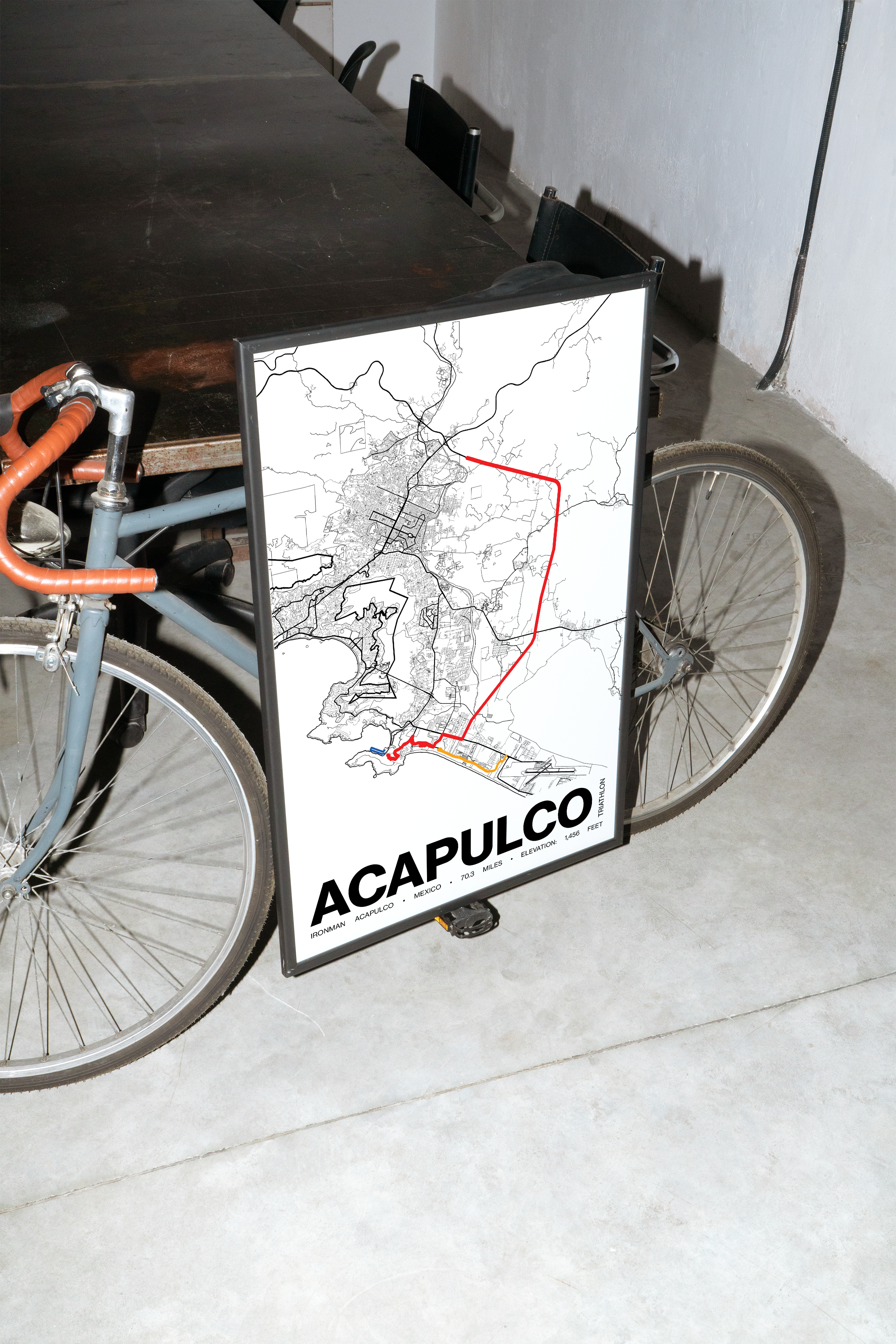 Ironman 70.3 Acapulco Poster - Grid Style