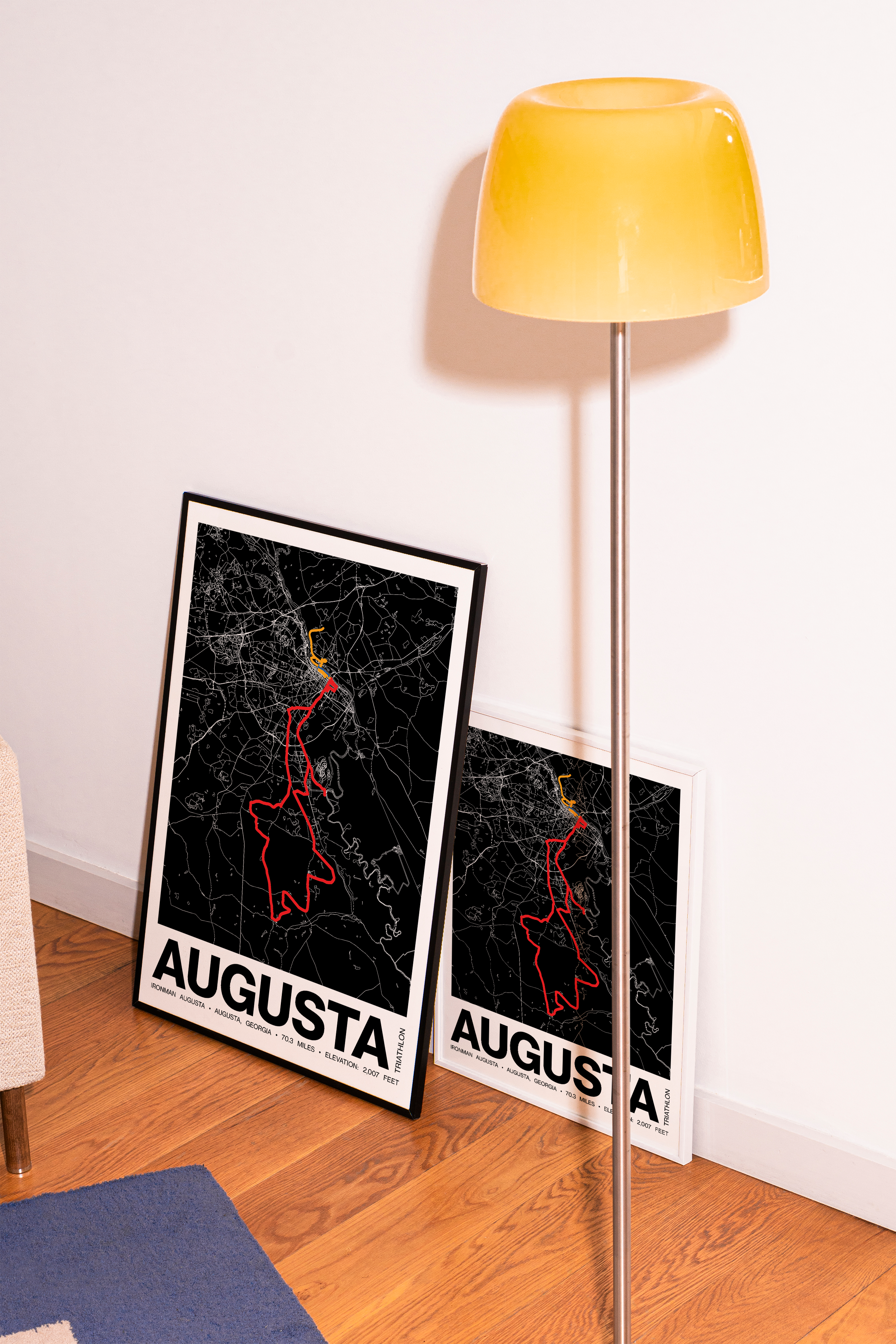 Ironman 70.3 Augusta Poster - Grid Style