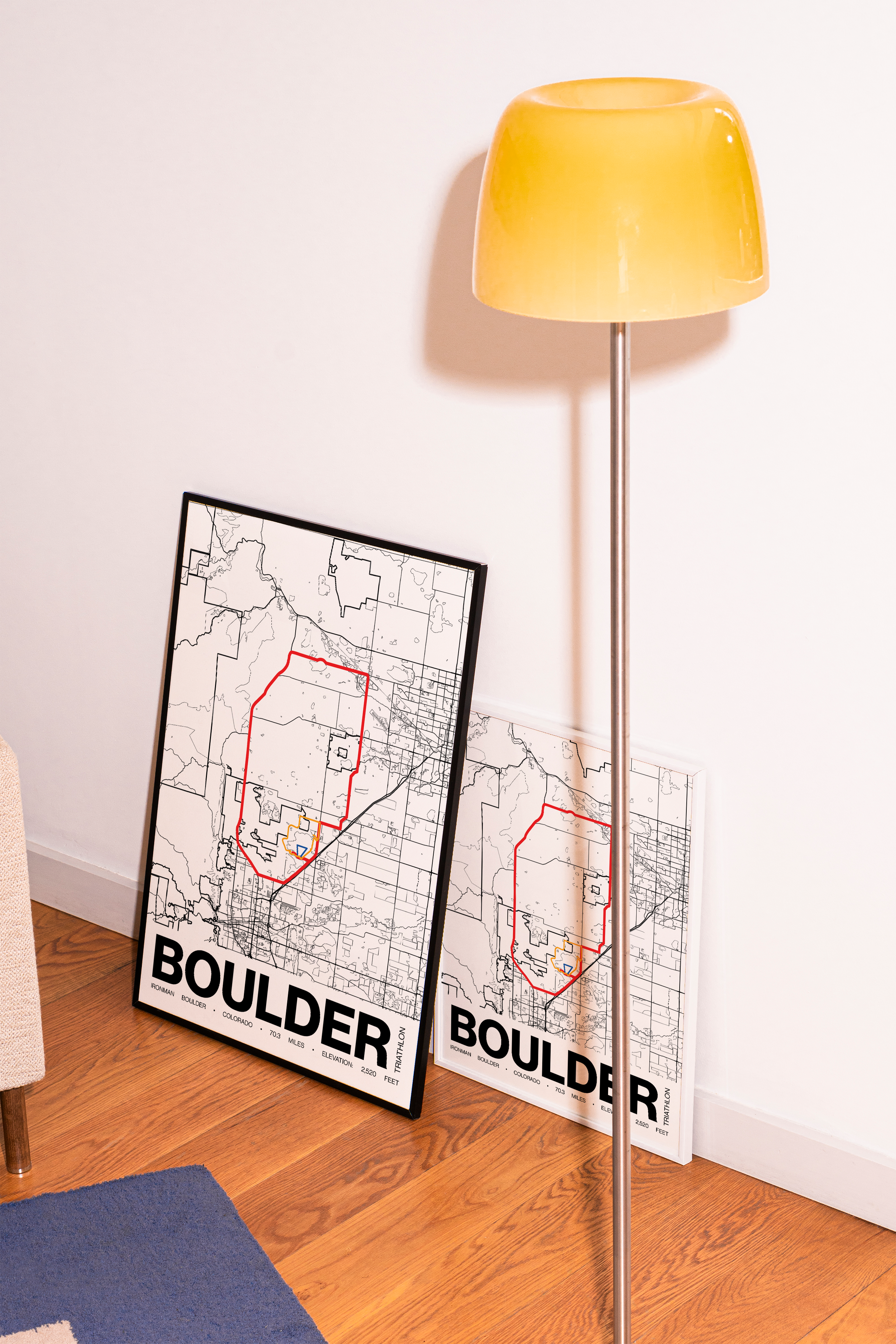 Ironman 70.3 Boulder Poster - Grid Style