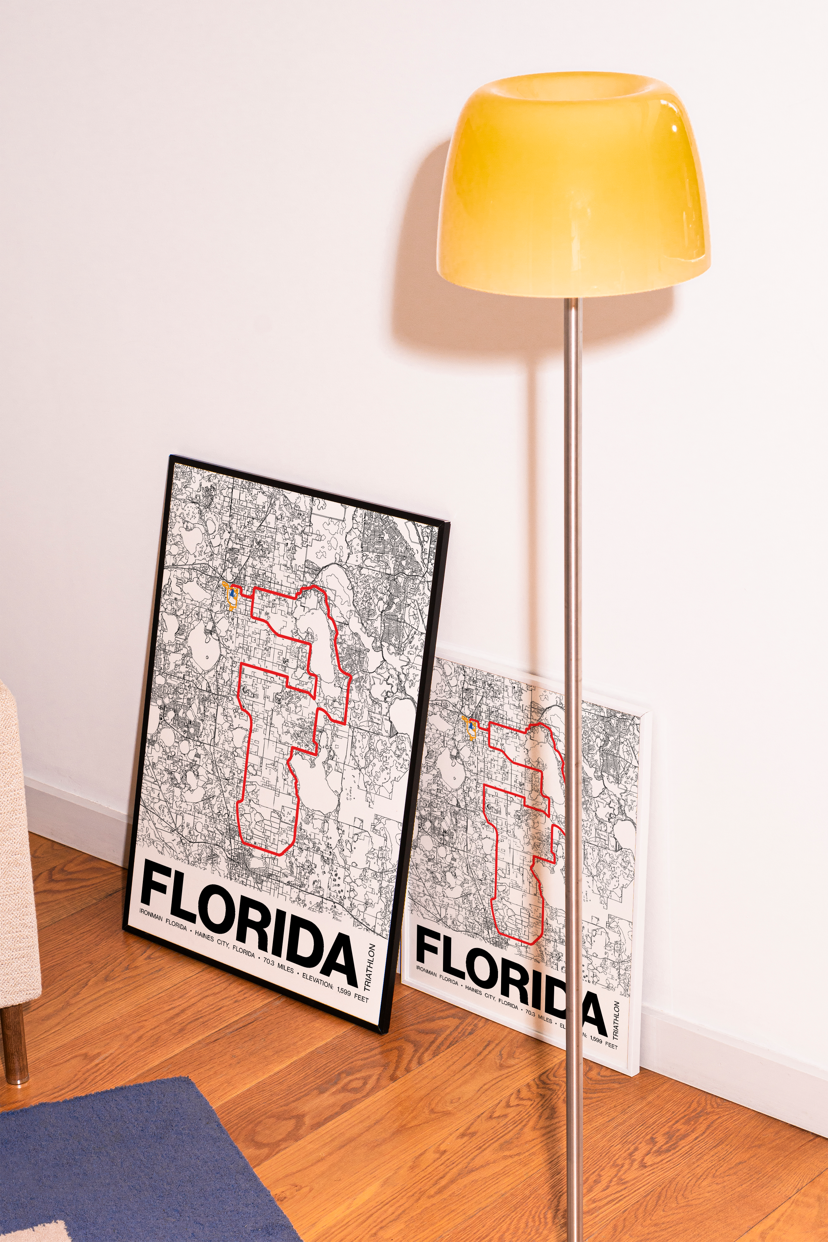 Ironman 70.3 Florida Poster - Grid Style