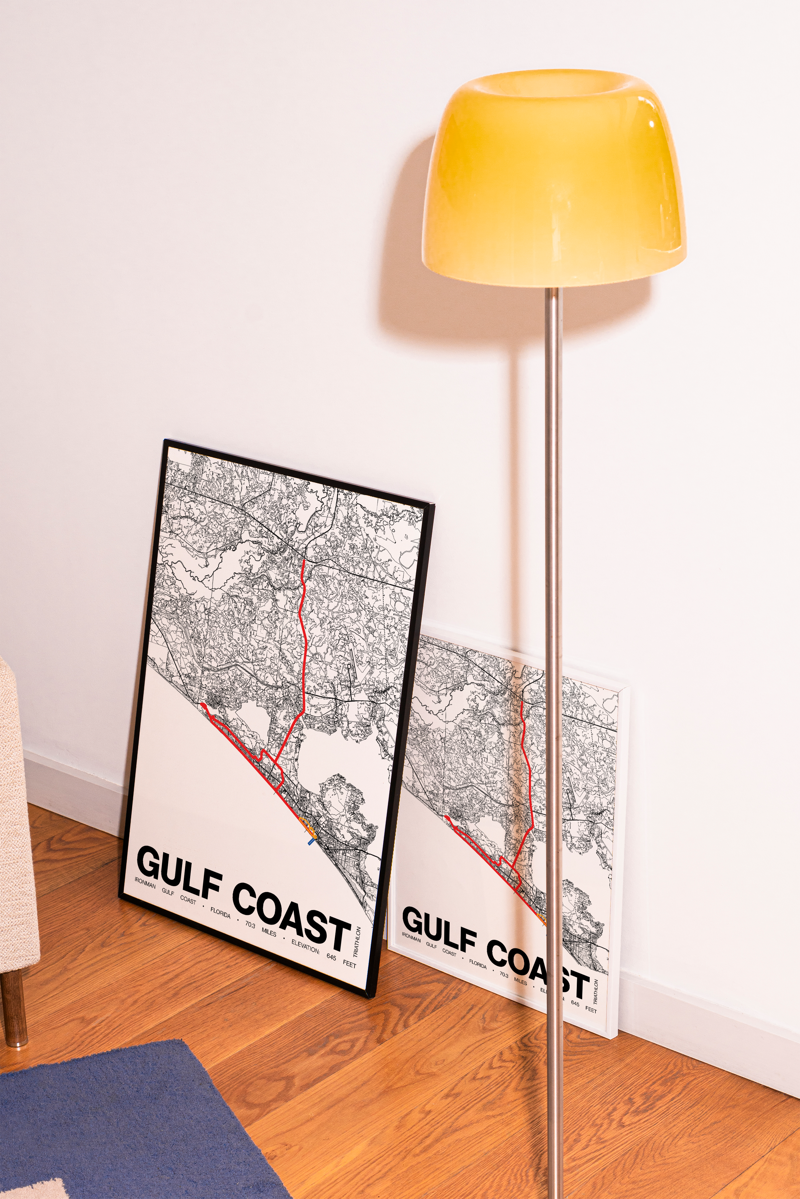 Ironman 70.3 Gulf Coast Poster - Grid Style