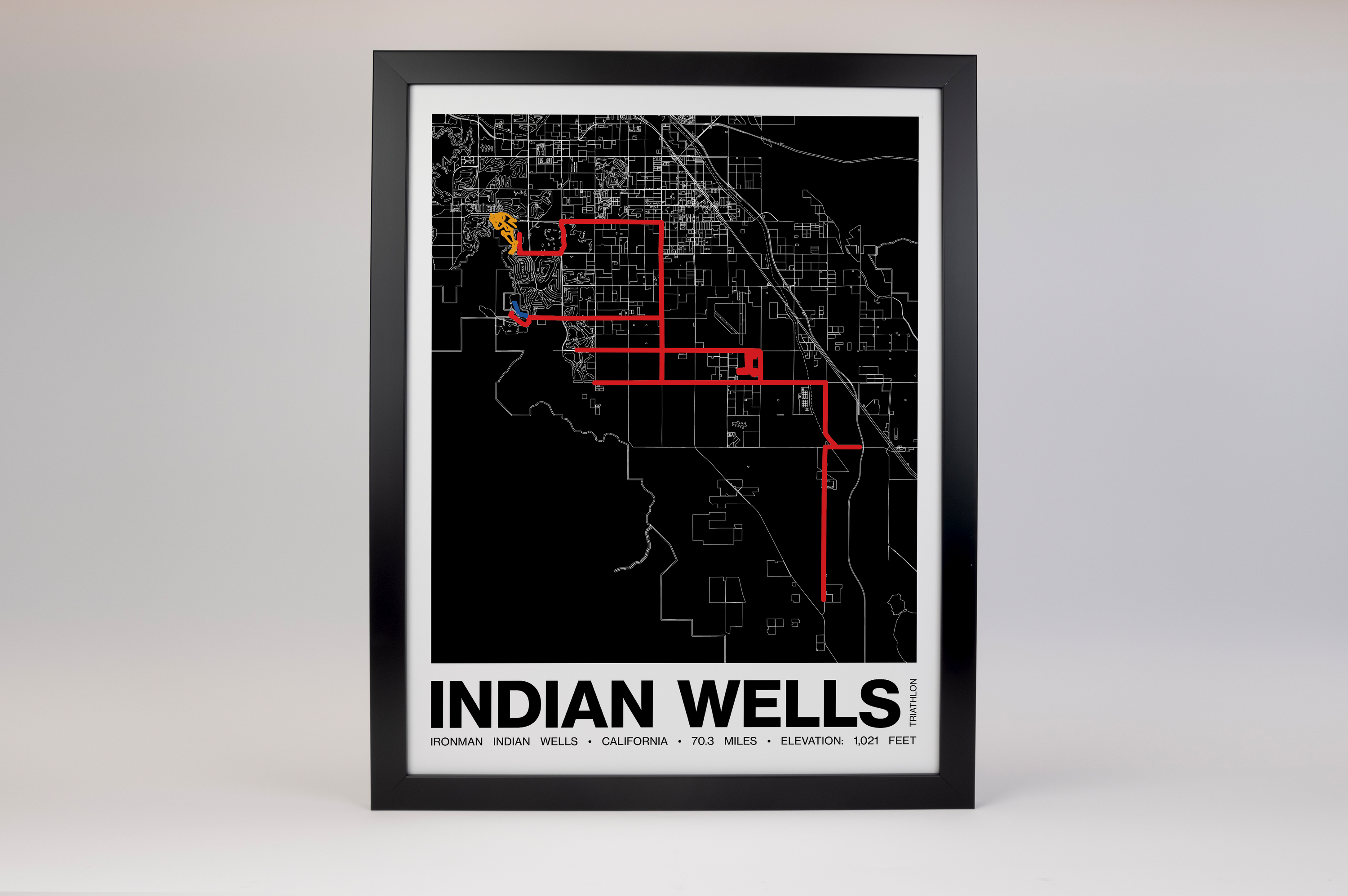 Ironman 70.3 Indian Wells - La Quinta Poster - Grid Style