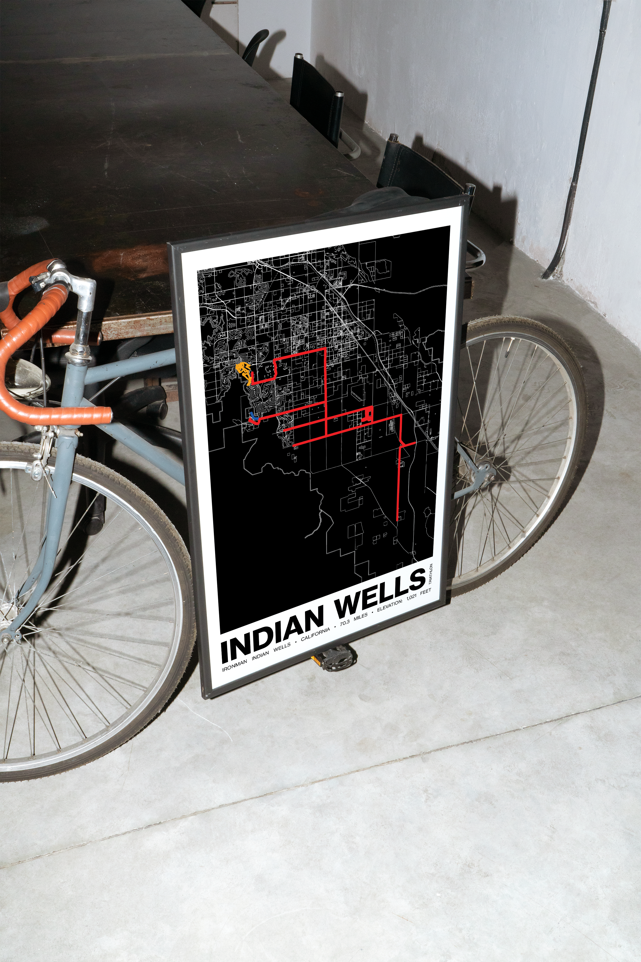 Ironman 70.3 Indian Wells - La Quinta Poster - Grid Style
