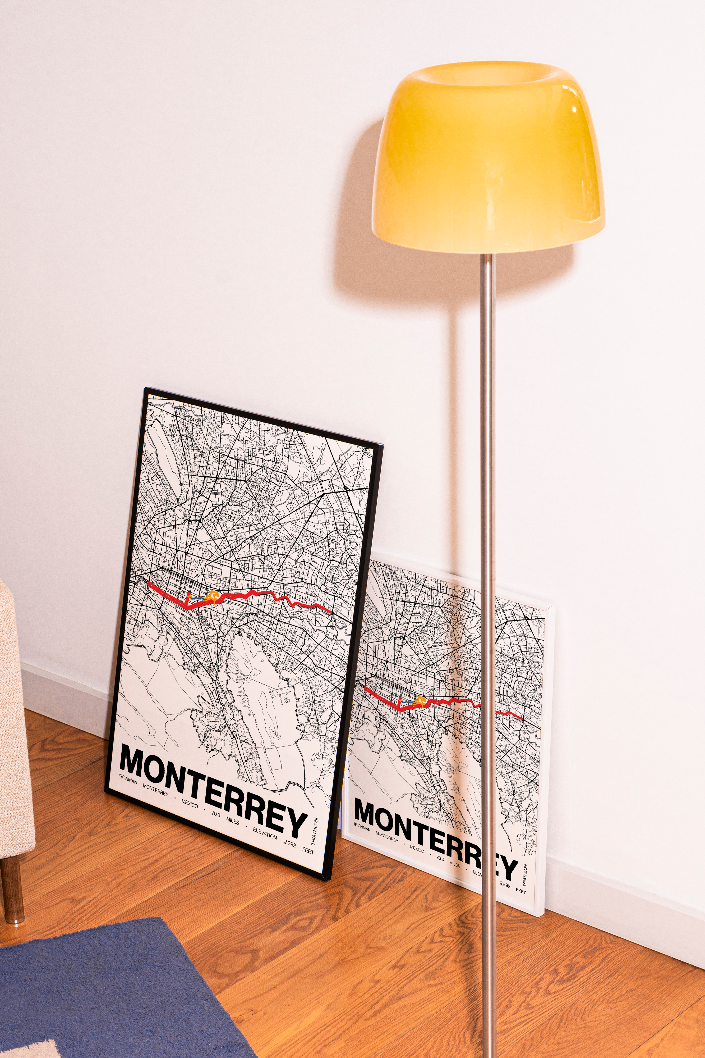 Ironman 70.3 Monterrey Poster - Grid Style