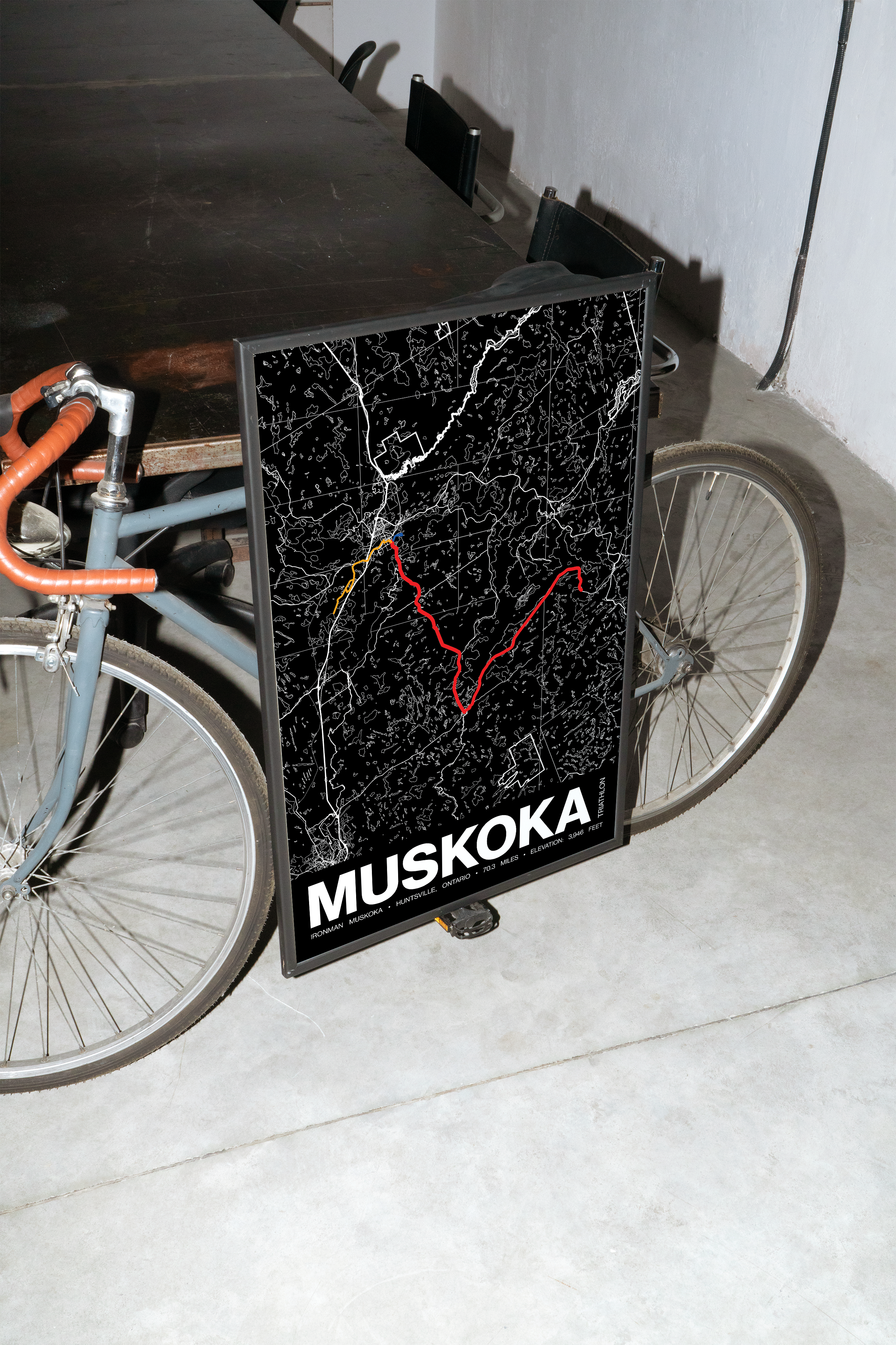 Ironman 70.3 Muskoka Poster - Grid Style