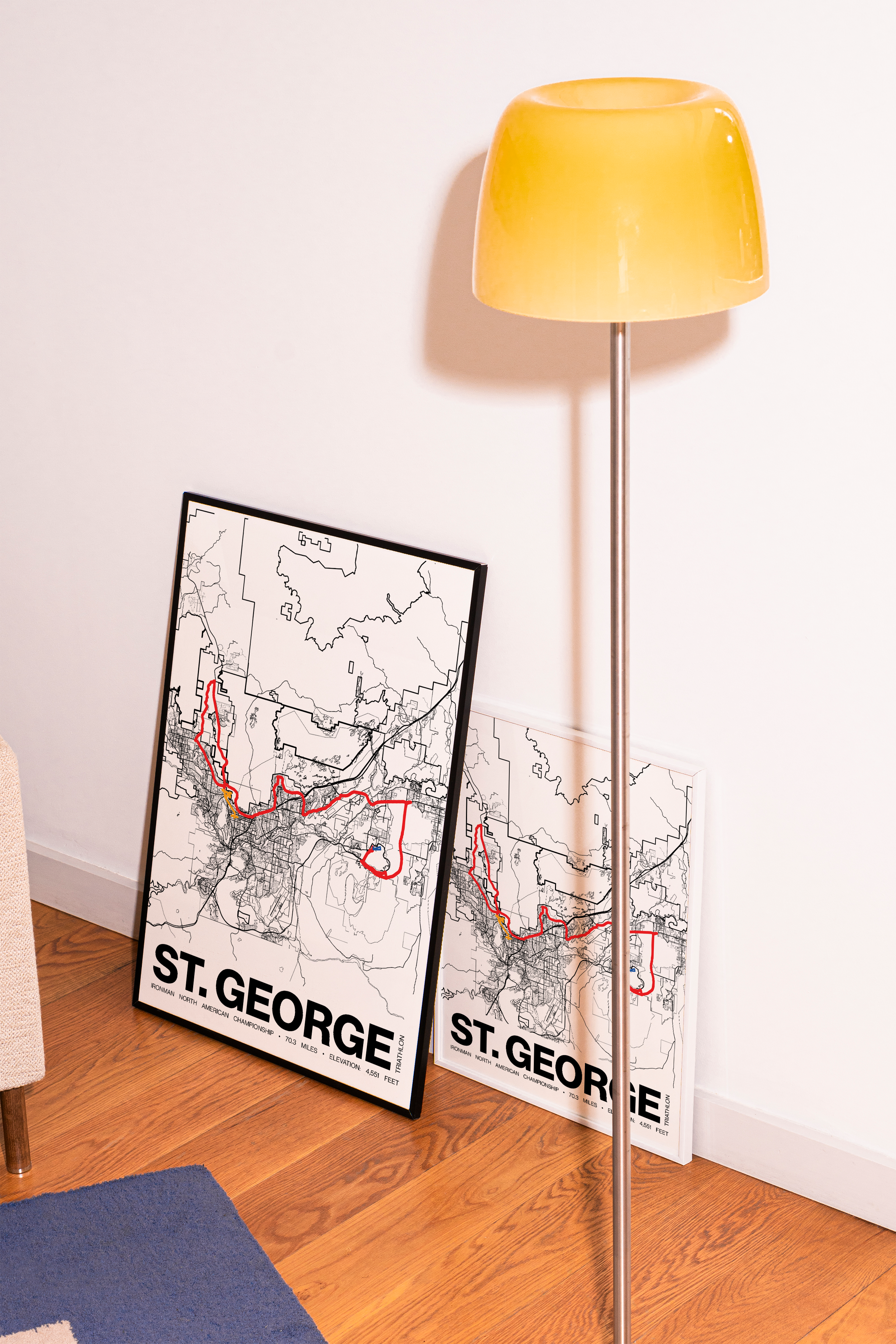 Ironman 70.3 North American Championship St. George Poster - Grid Style