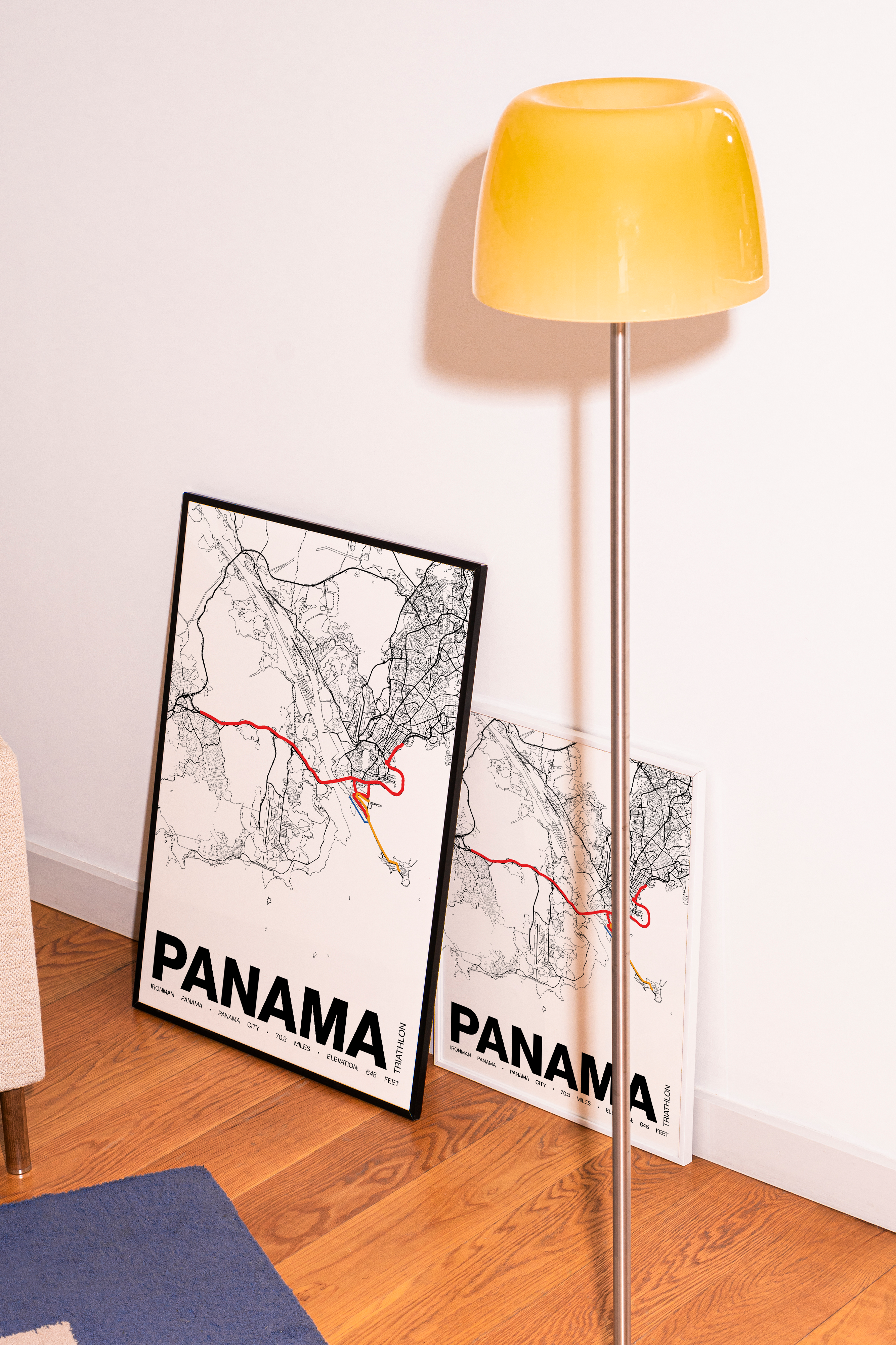 Ironman 70.3 Panama Poster - Grid Style