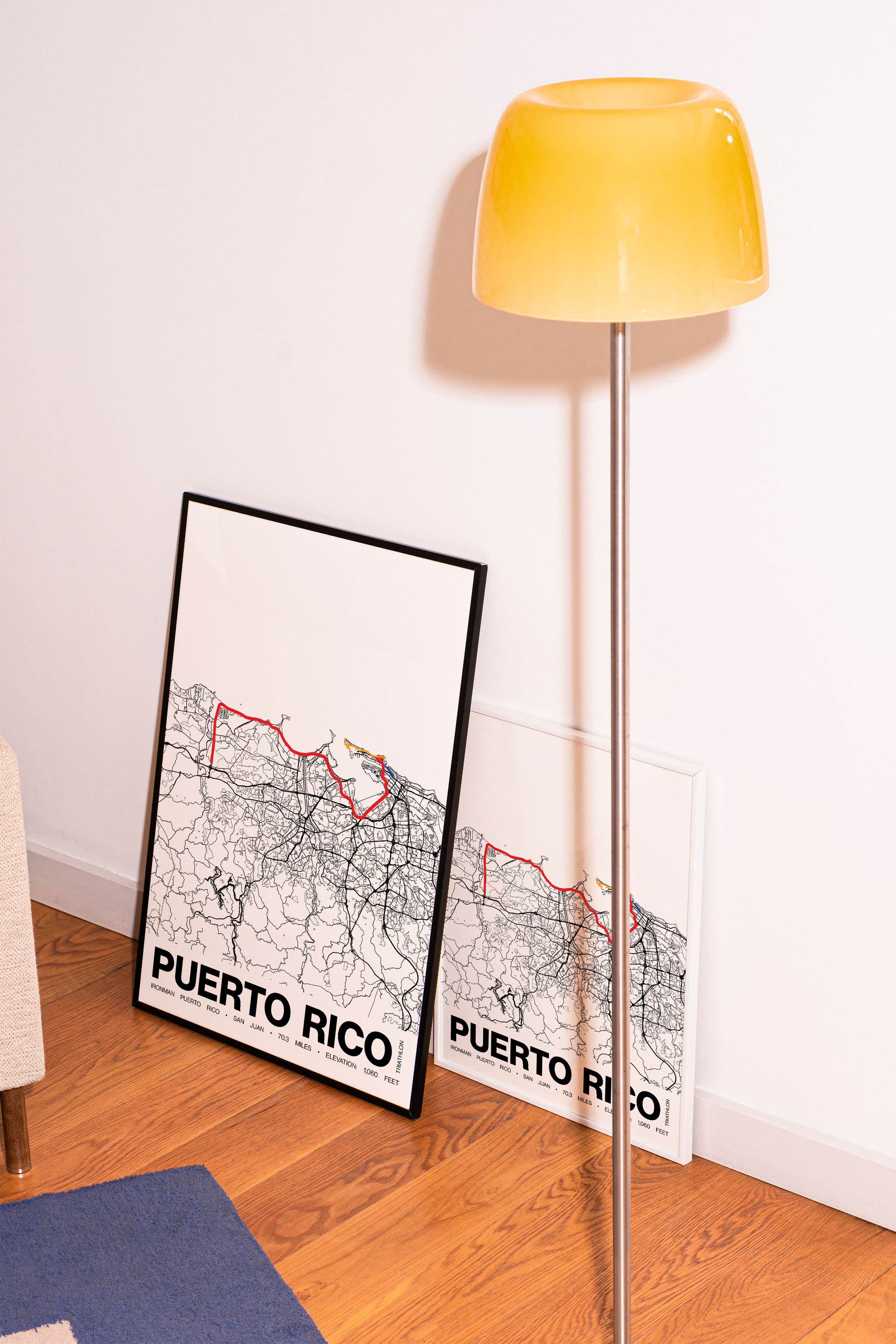 Ironman 70.3 Puerto Rico Poster - Grid Style