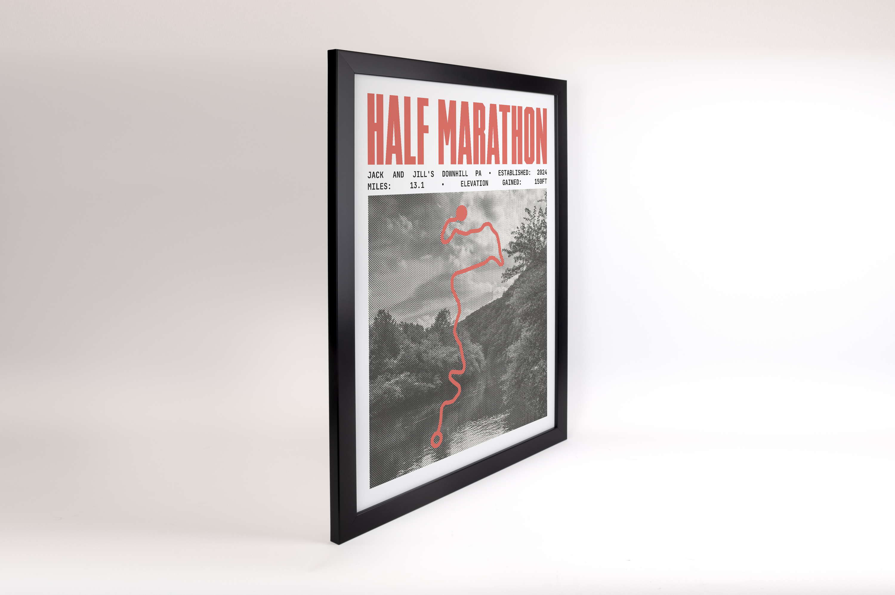 Jack and Jill's Downhill Half-Marathon Poster