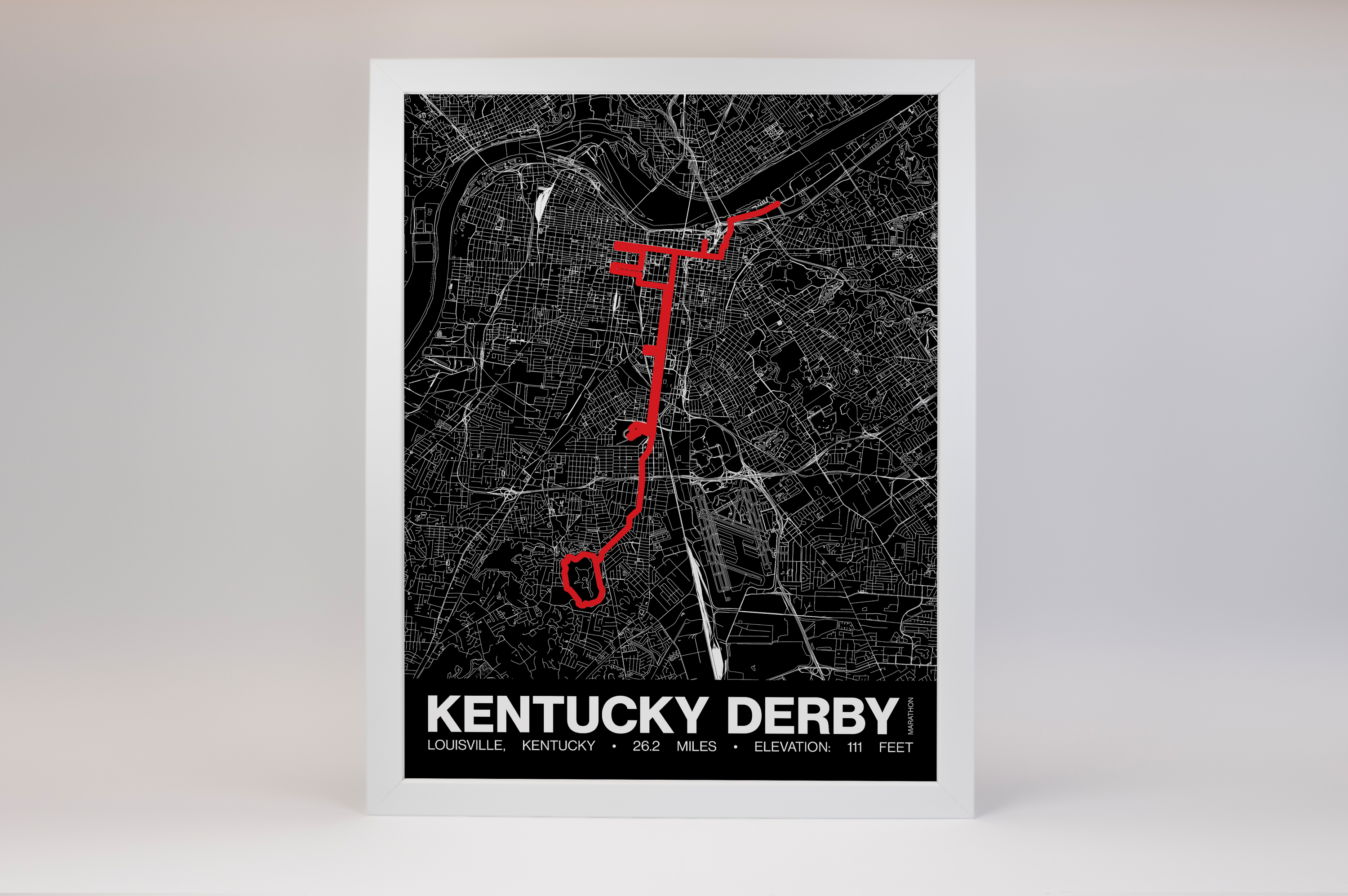 Kentucky Derby Festival Marathon Poster - Grid Style