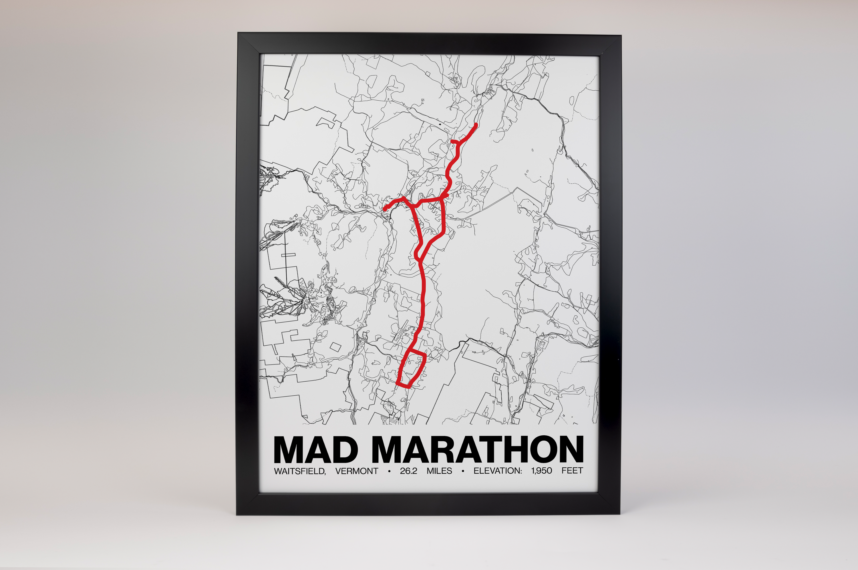 Mad Marathon Poster - Grid Style