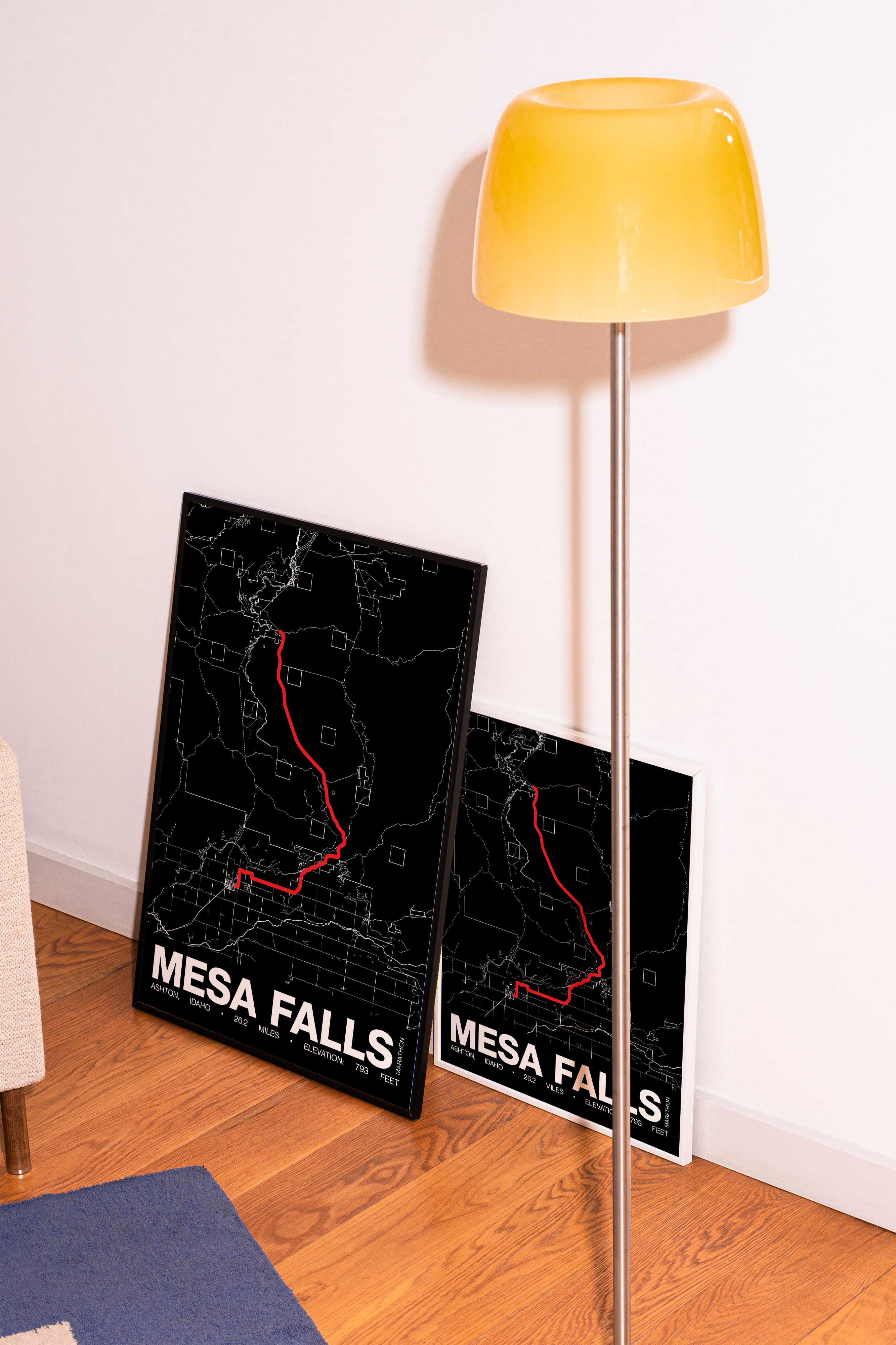Mesa Falls Marathon Poster - Grid Style