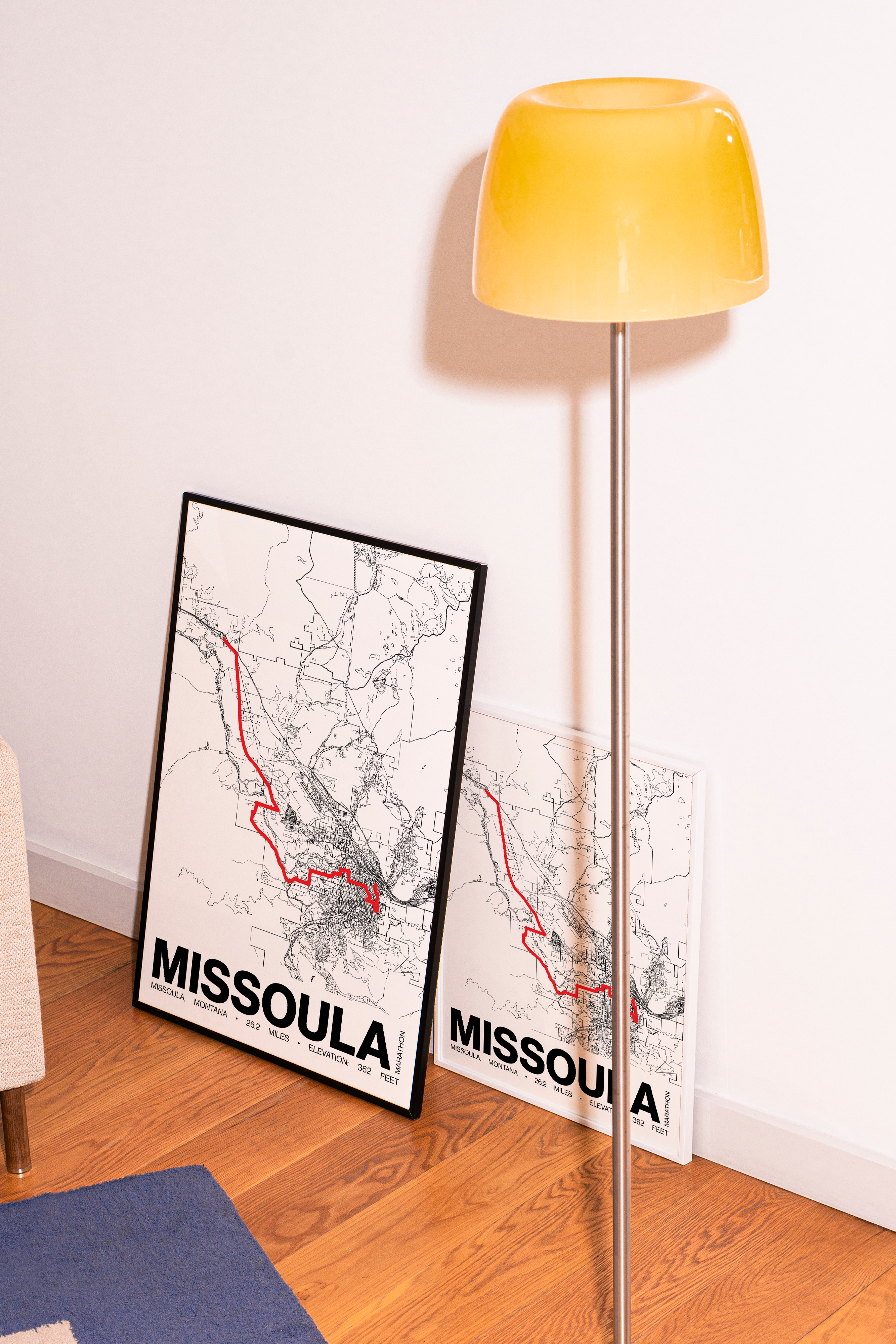 Missoula Marathon Poster - Grid Style