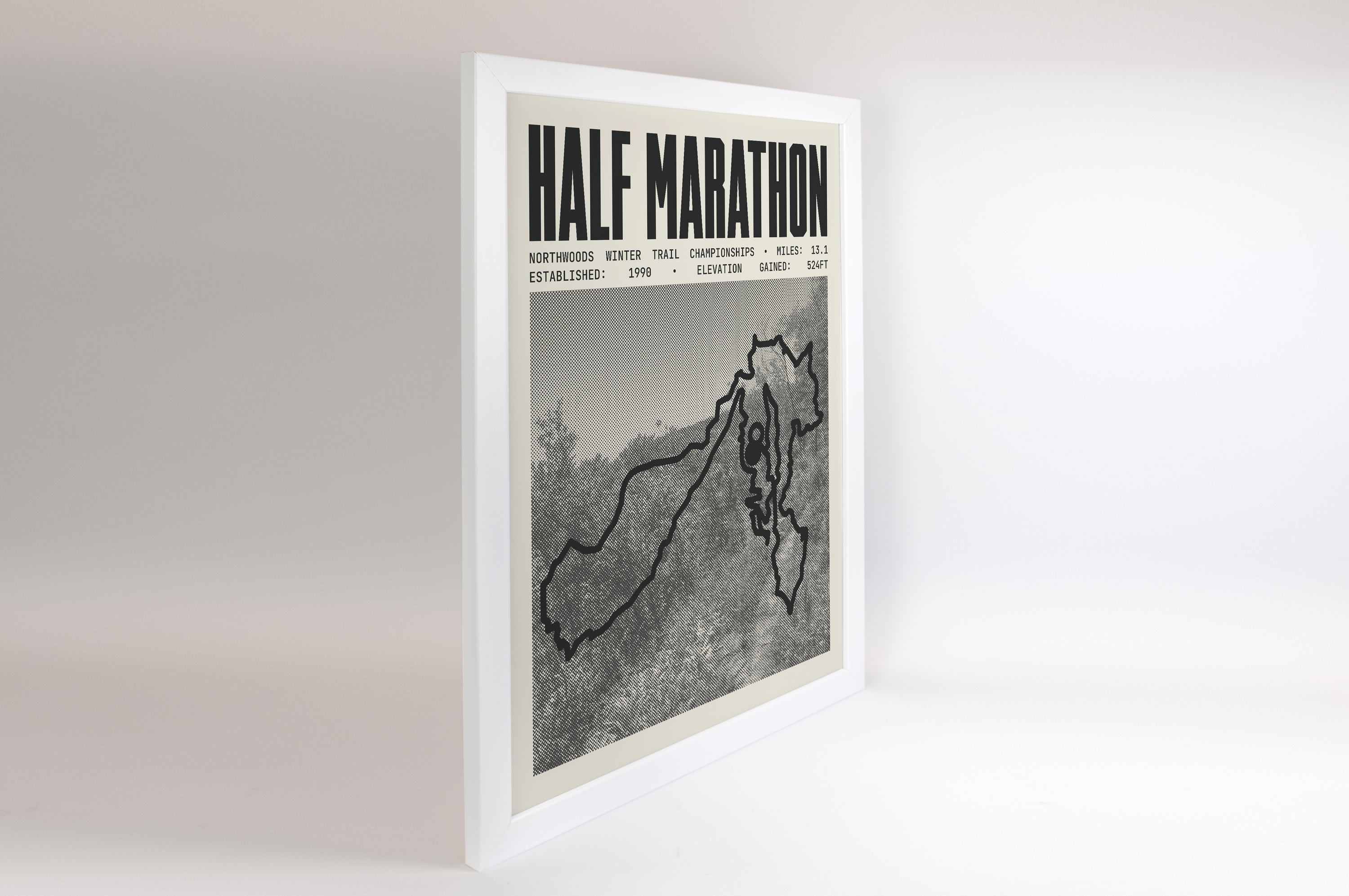 Northwoods Winter Trial Championships Half-Marathon Poster