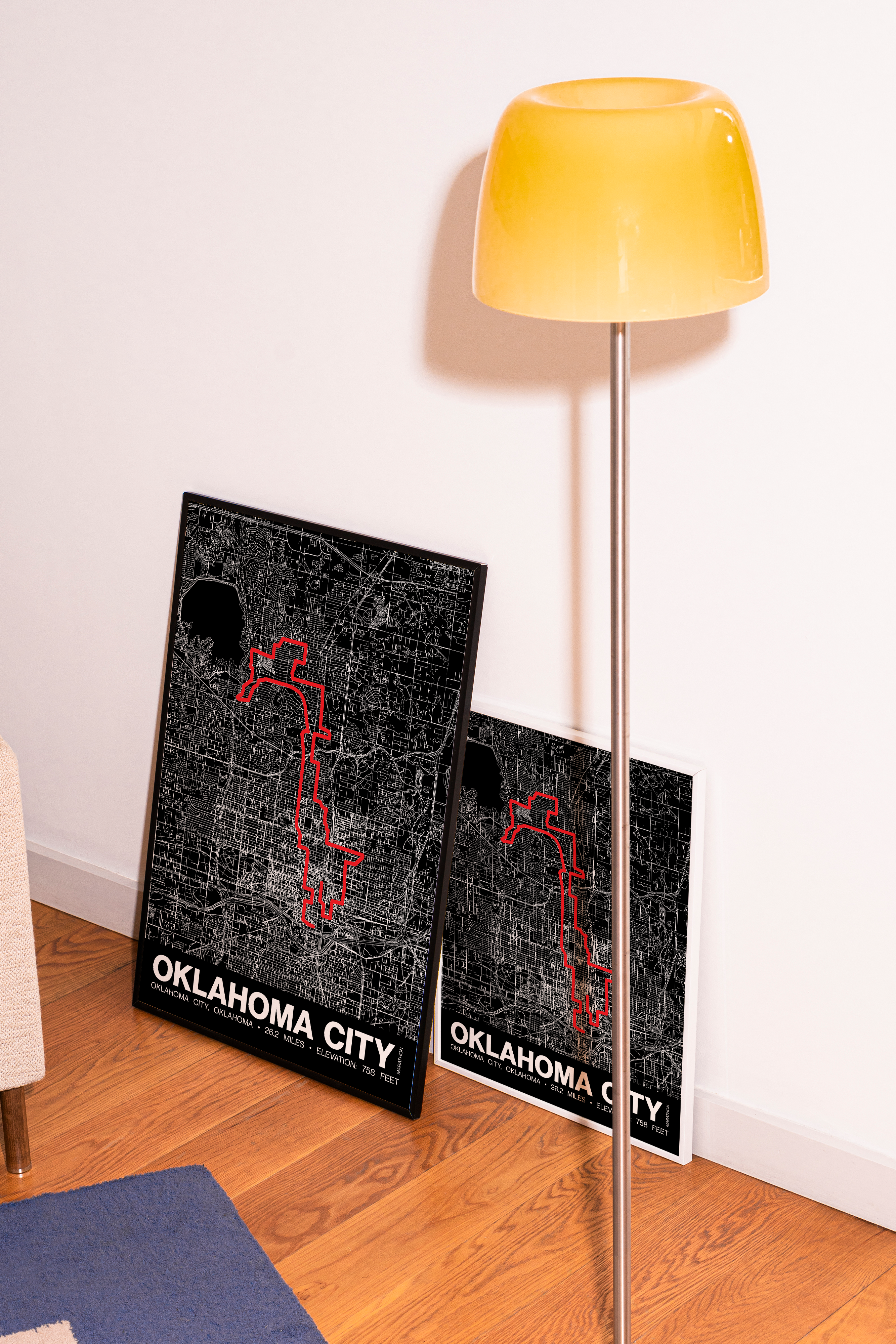 Oklahoma City Memorial Marathon Poster - Grid Style