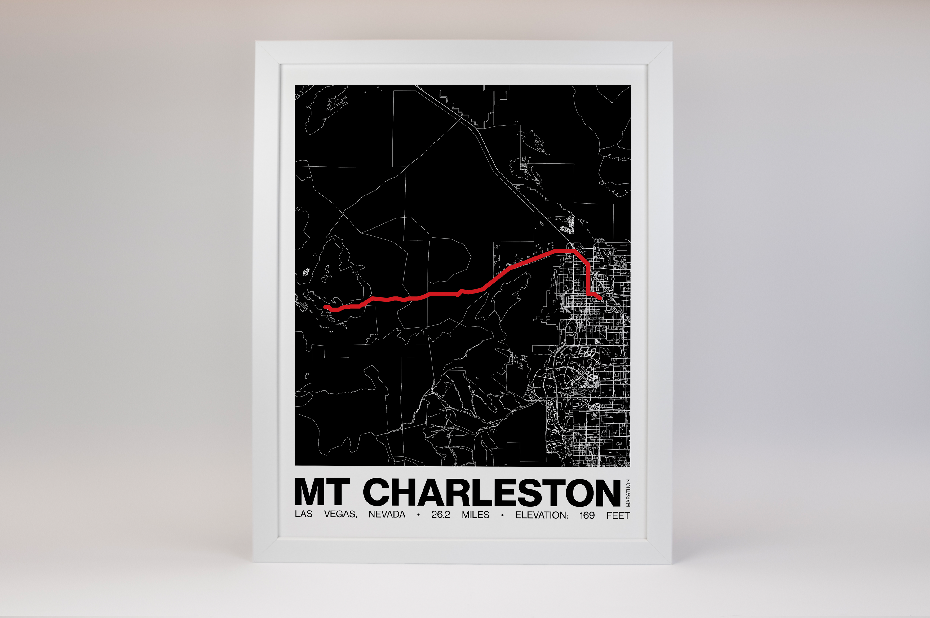 REVEL Mt Charleston Marathon Poster - Grid Style