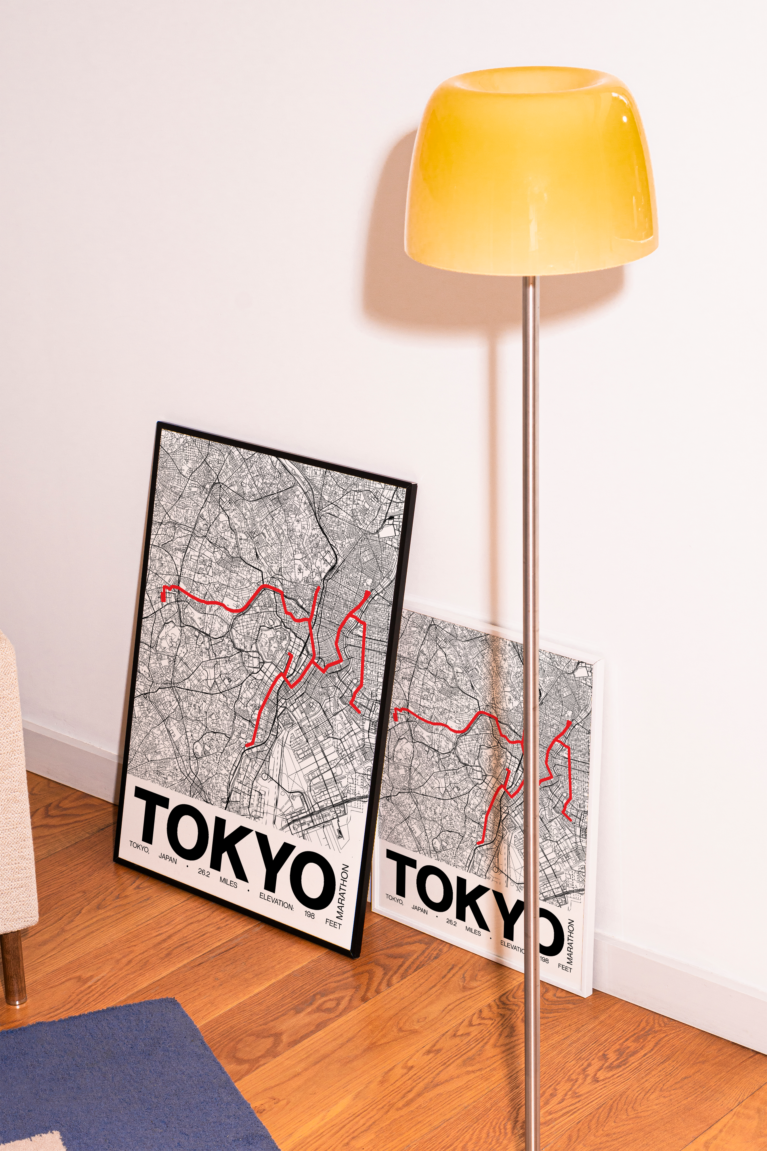 Tokyo Marathon Poster - Grid Style