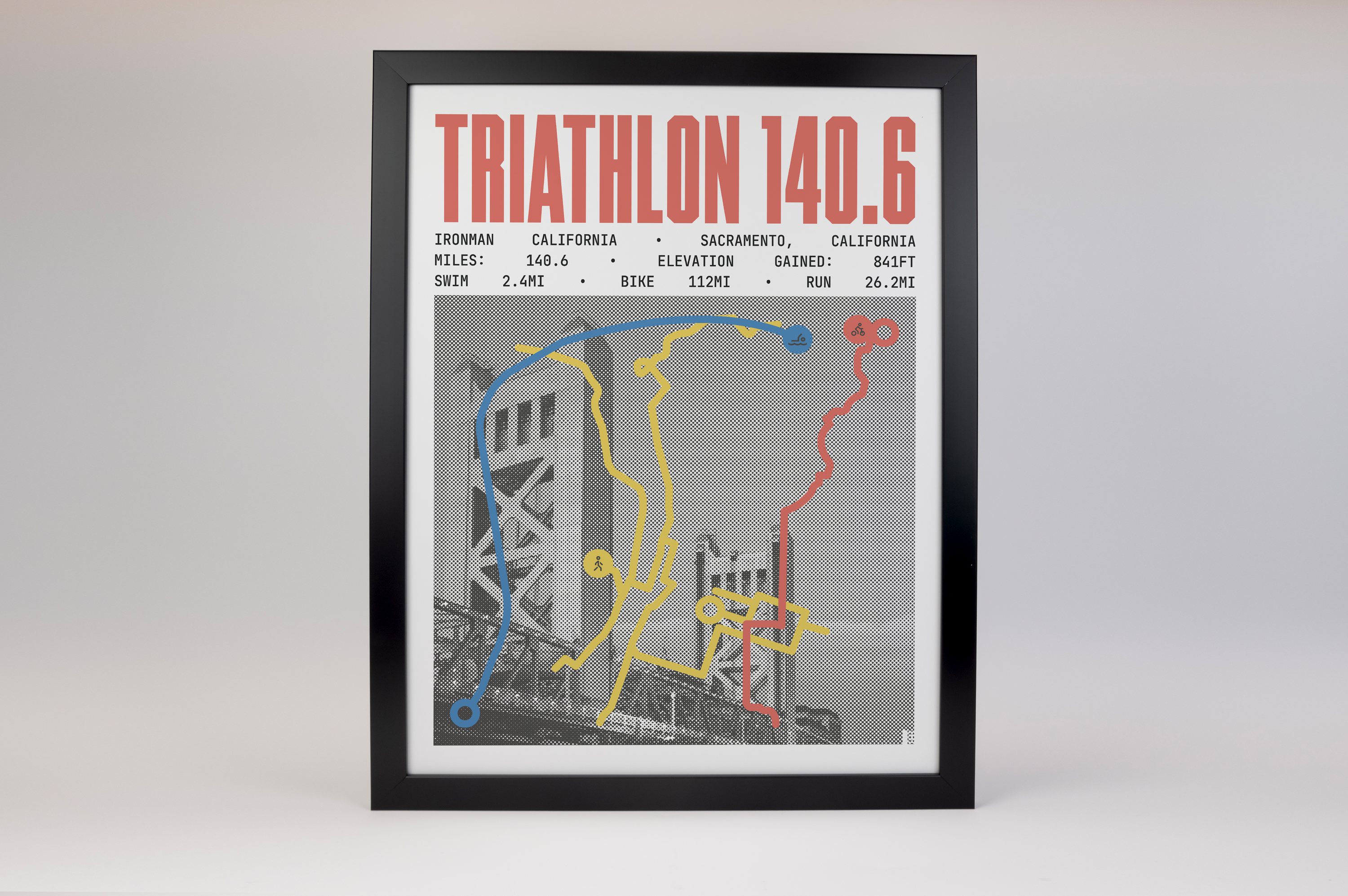 Ironman 140.6 California Poster