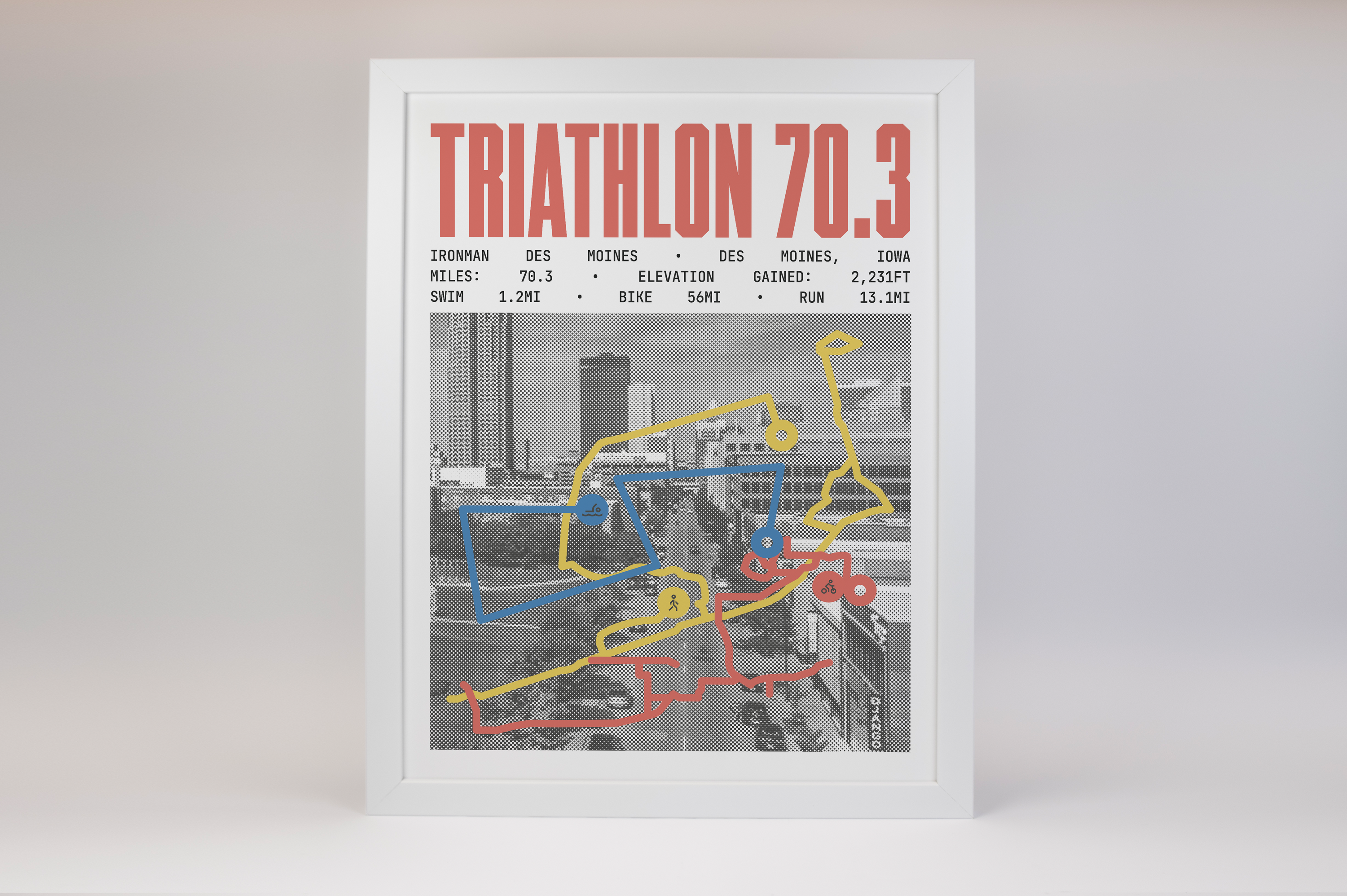 Ironman 70.3 Des Moines Poster