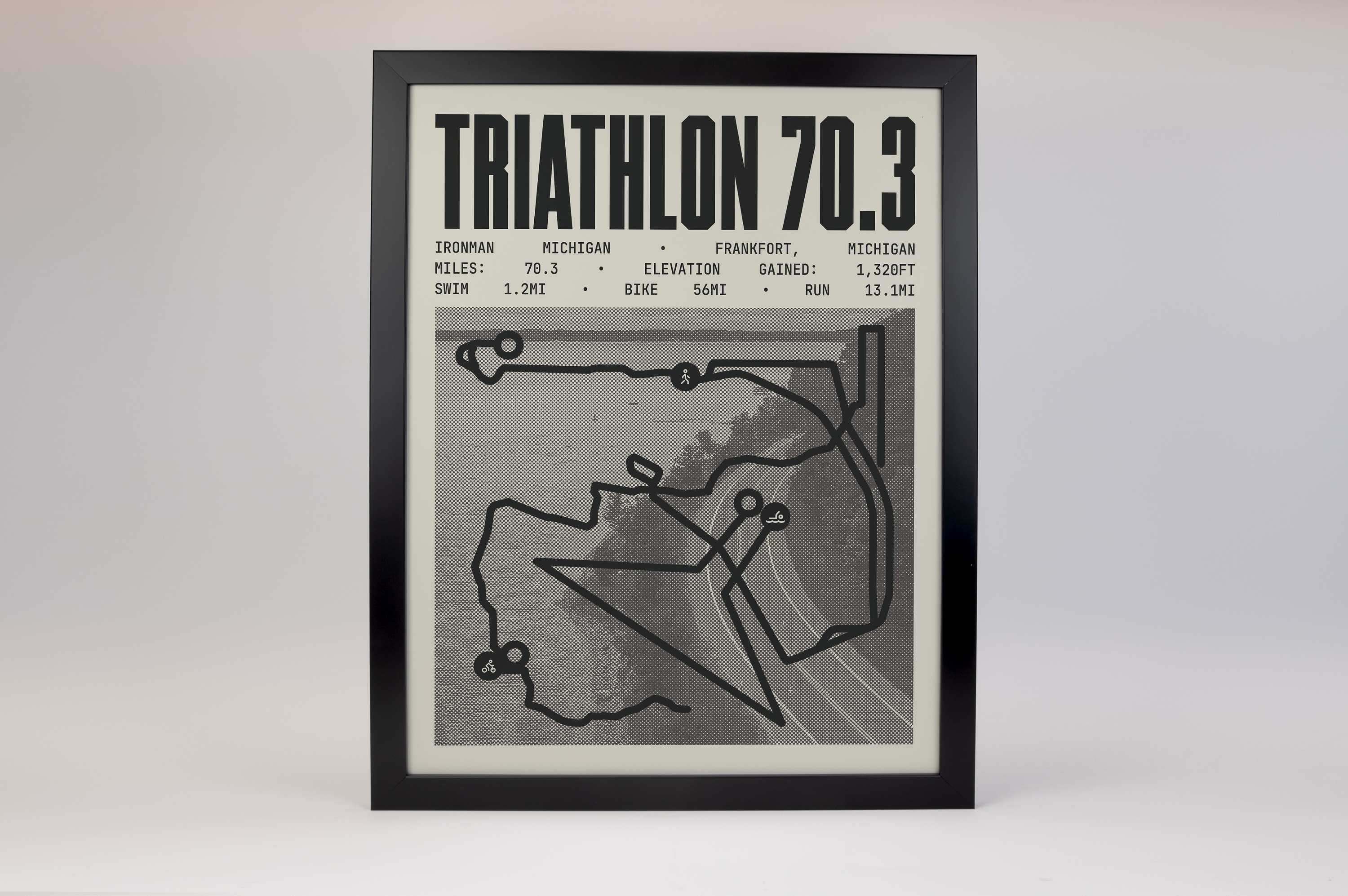 Ironman 70.3 Michigan Poster