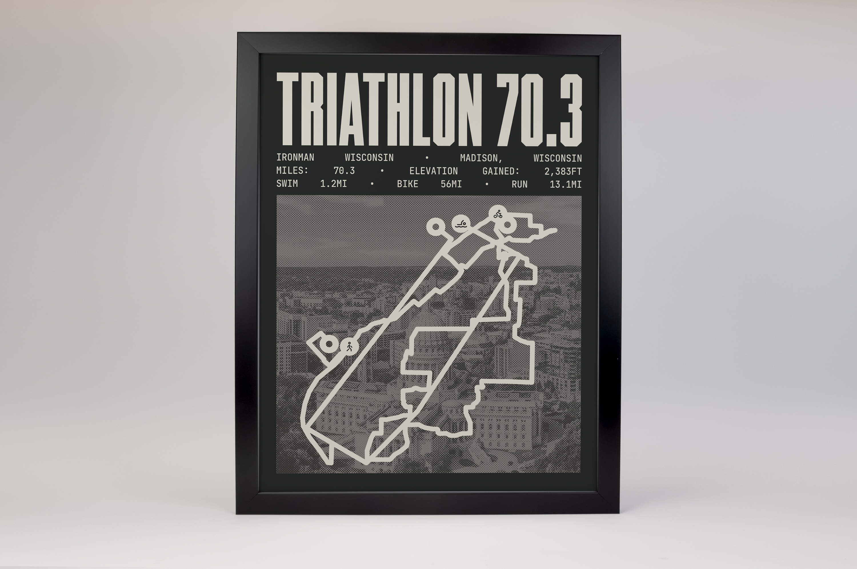 Ironman 70.3 Wisconsin Poster