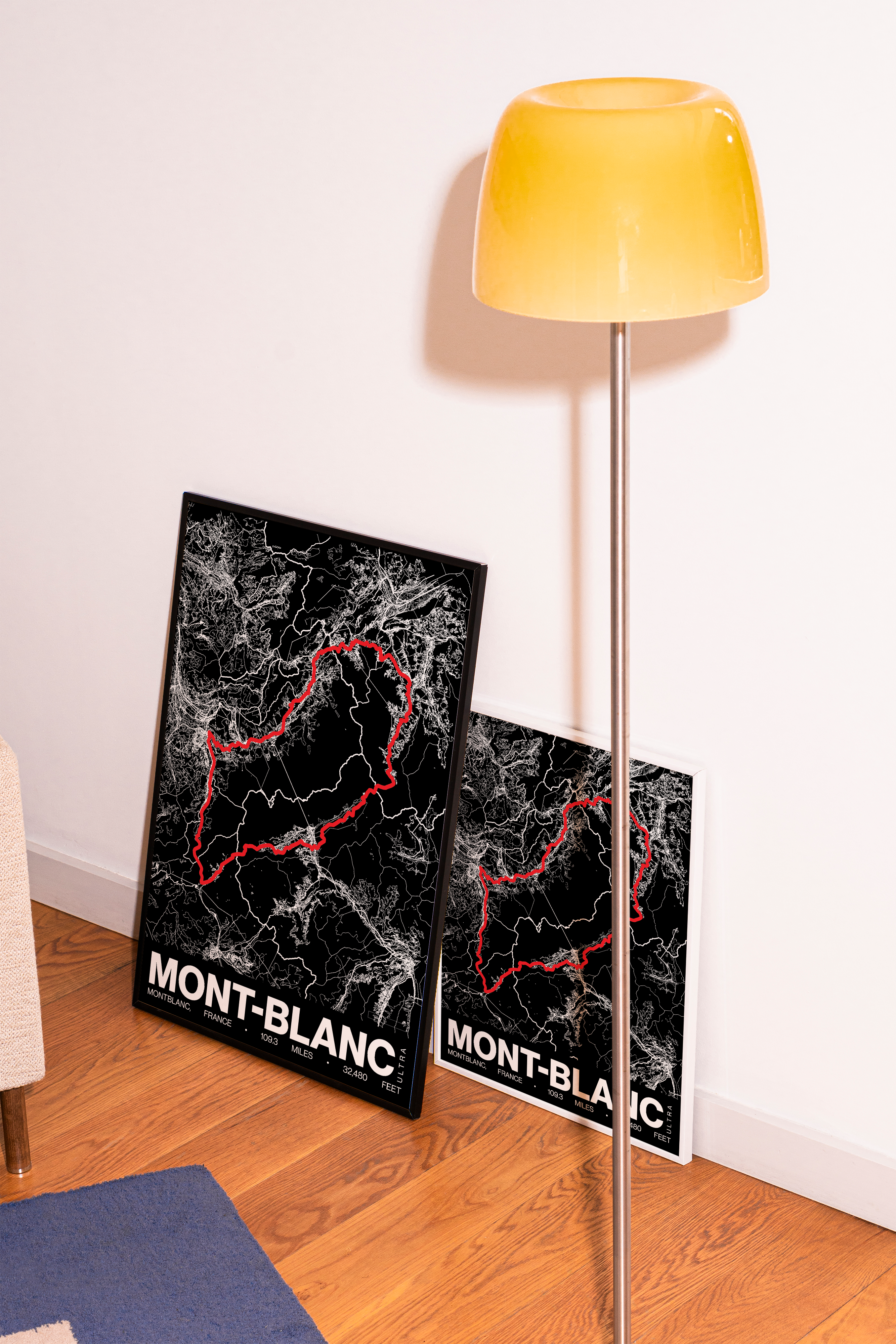 UTMB (Ultra-Trail du Mont-Blanc) Poster - Grid Style
